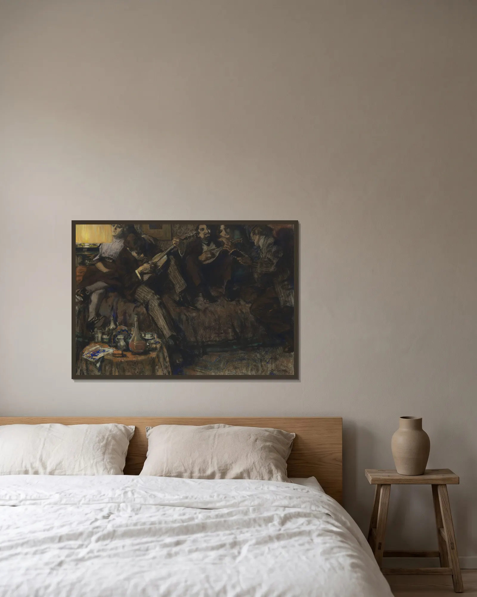 Bohème av Leo Gestel inramad på en vägg
