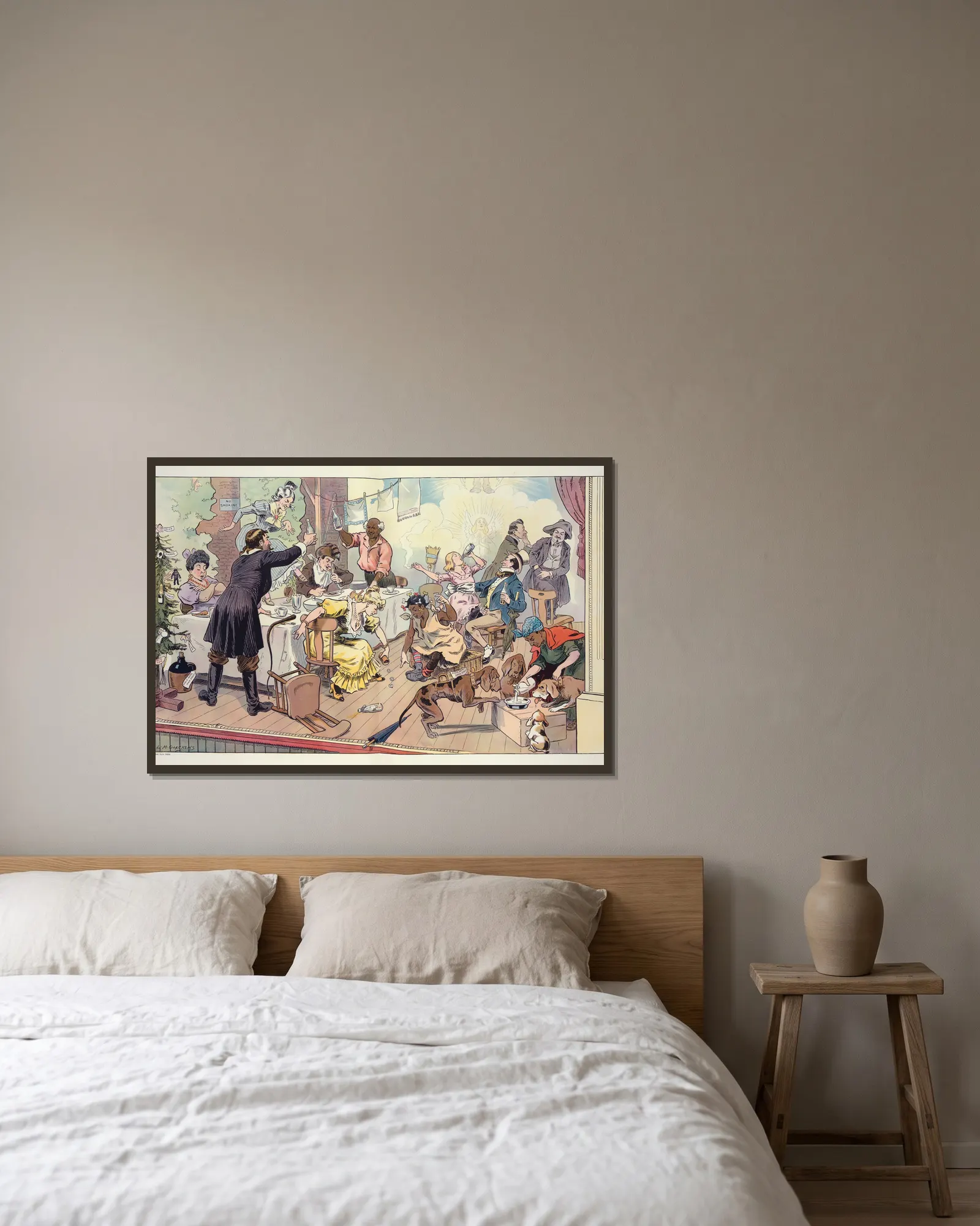 Between performances av Louis Glackens inramad på en vägg