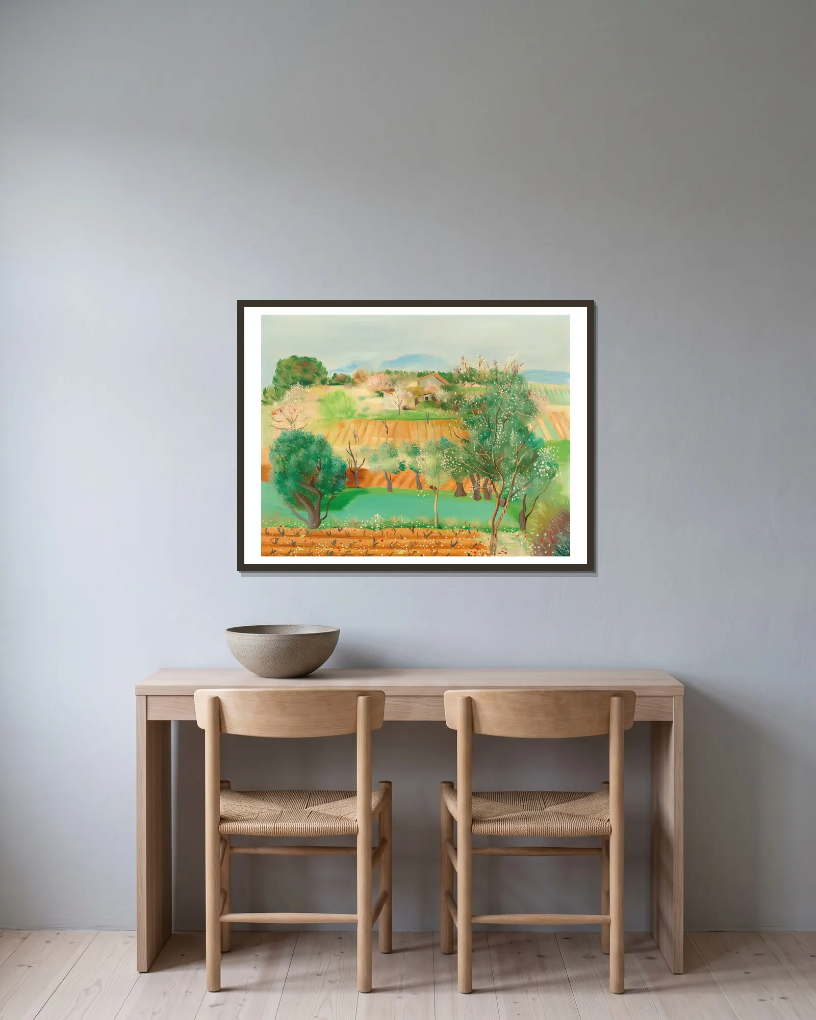 Sanary av Moïse Kisling inramad på en vägg