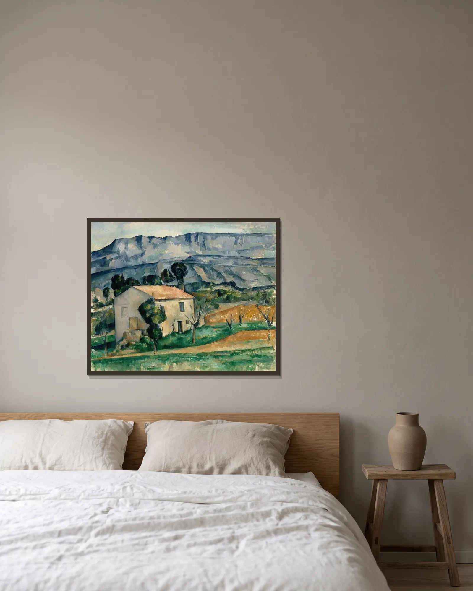 House in Provence av Paul Cézanne inramad på en vägg