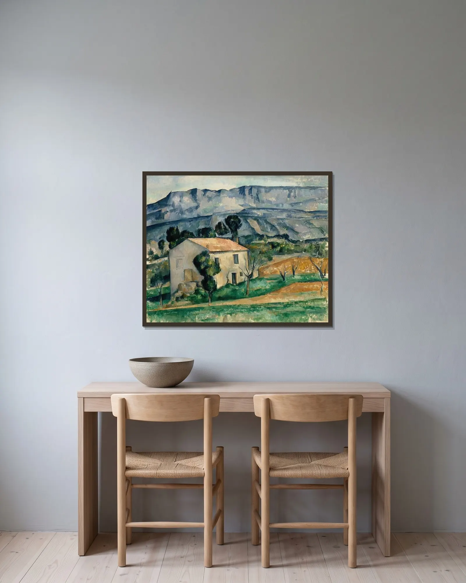 House in Provence av Paul Cézanne inramad på en vägg