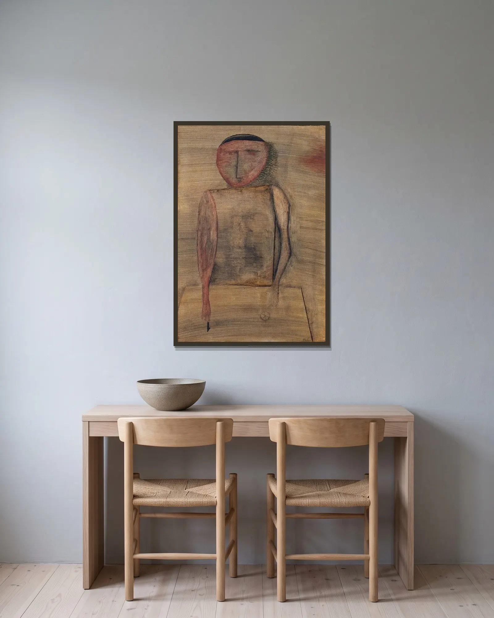 Doctor av Paul Klee inramad på en vägg