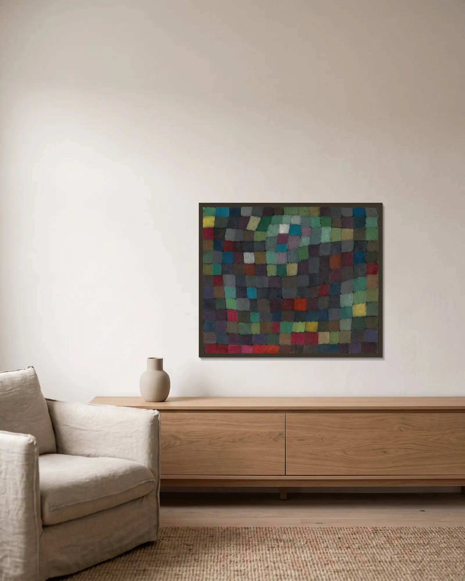May Picture av Paul Klee inramad på en vägg