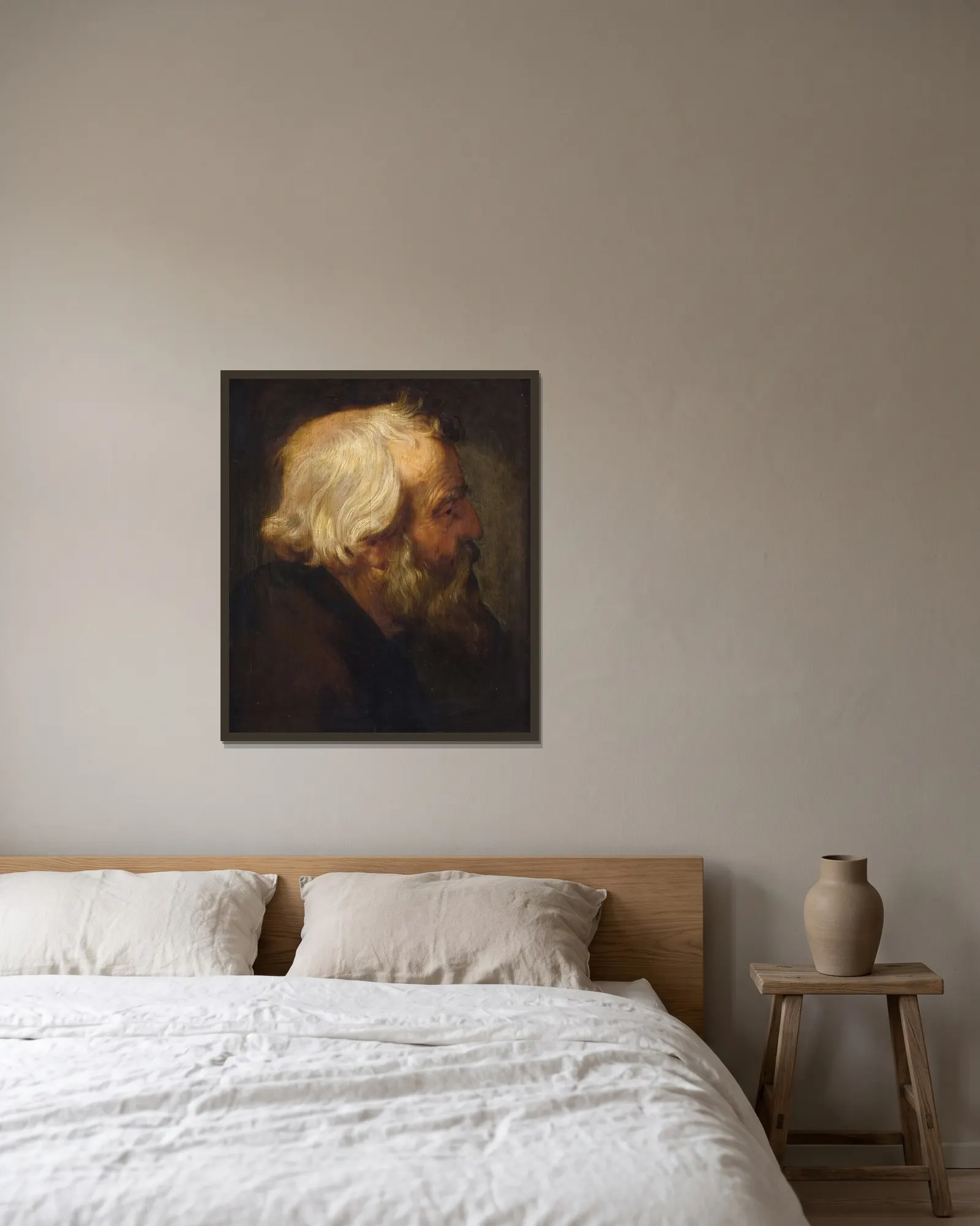 The Apostle Peter av Peter Paul Rubens inramad på en vägg