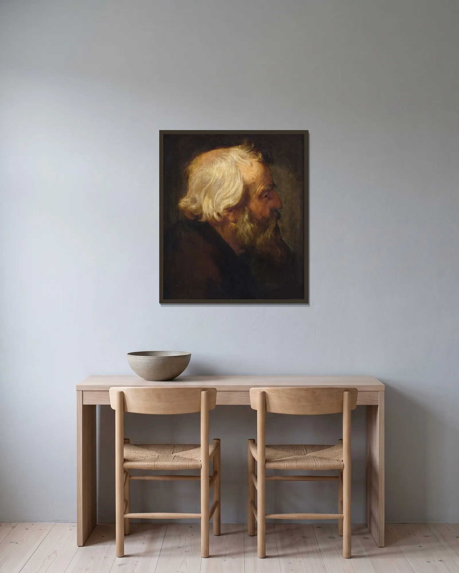 The Apostle Peter av Peter Paul Rubens inramad på en vägg