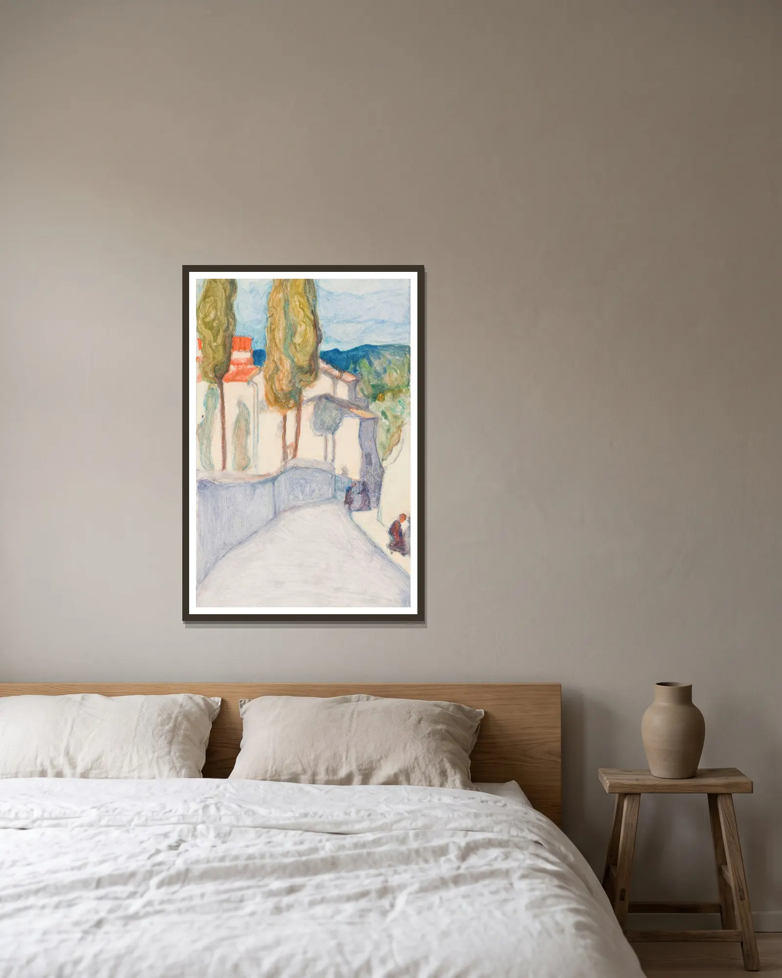 Florence, Viale dei Colli av Pekka Halonen inramad på en vägg