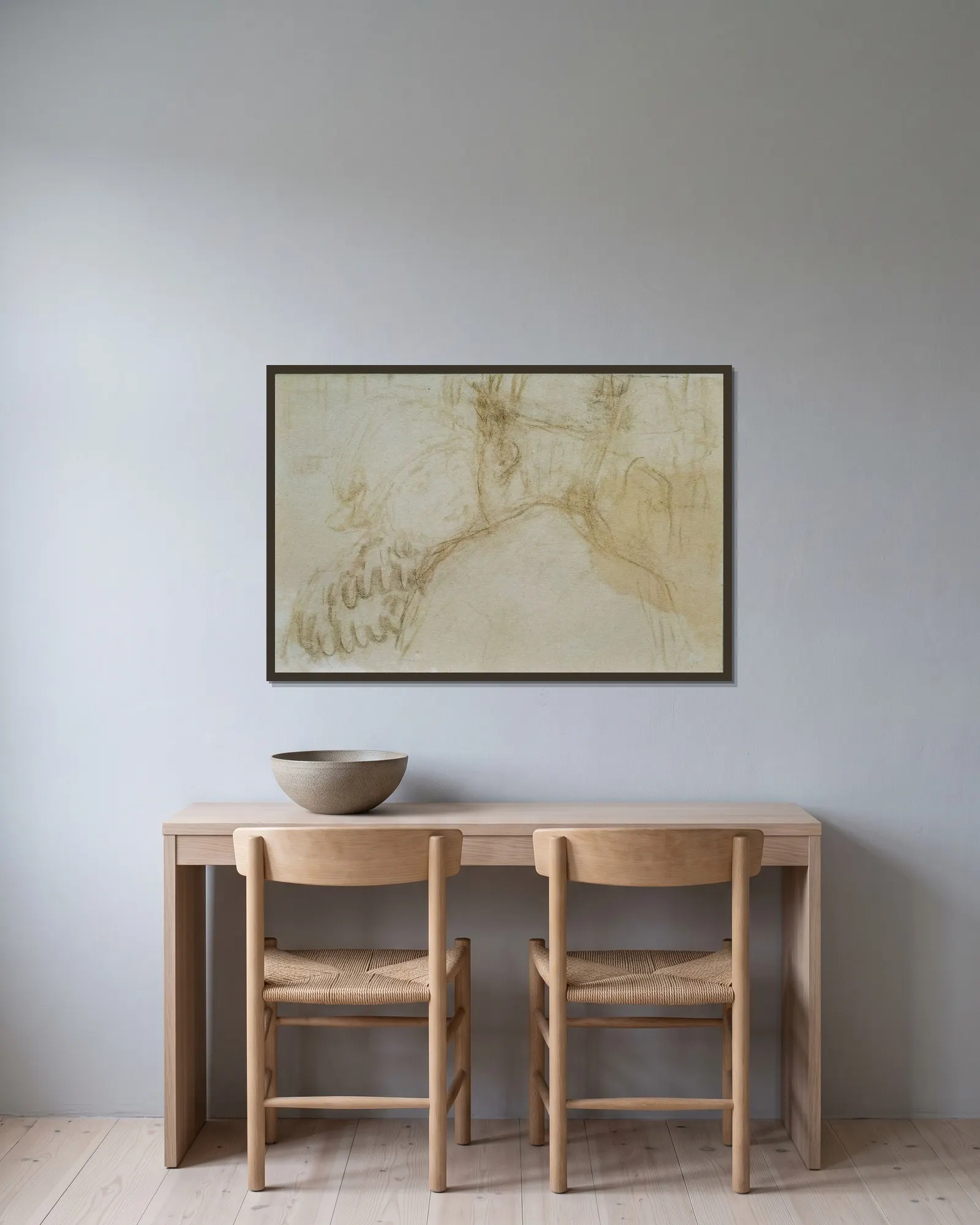 Liebespaar av Pierre Bonnard inramad på en vägg