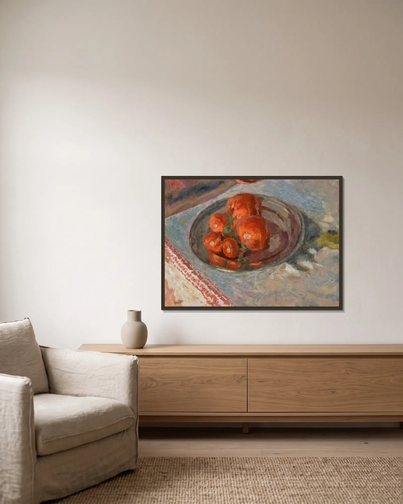 Tomates av Pierre Bonnard inramad på en vägg
