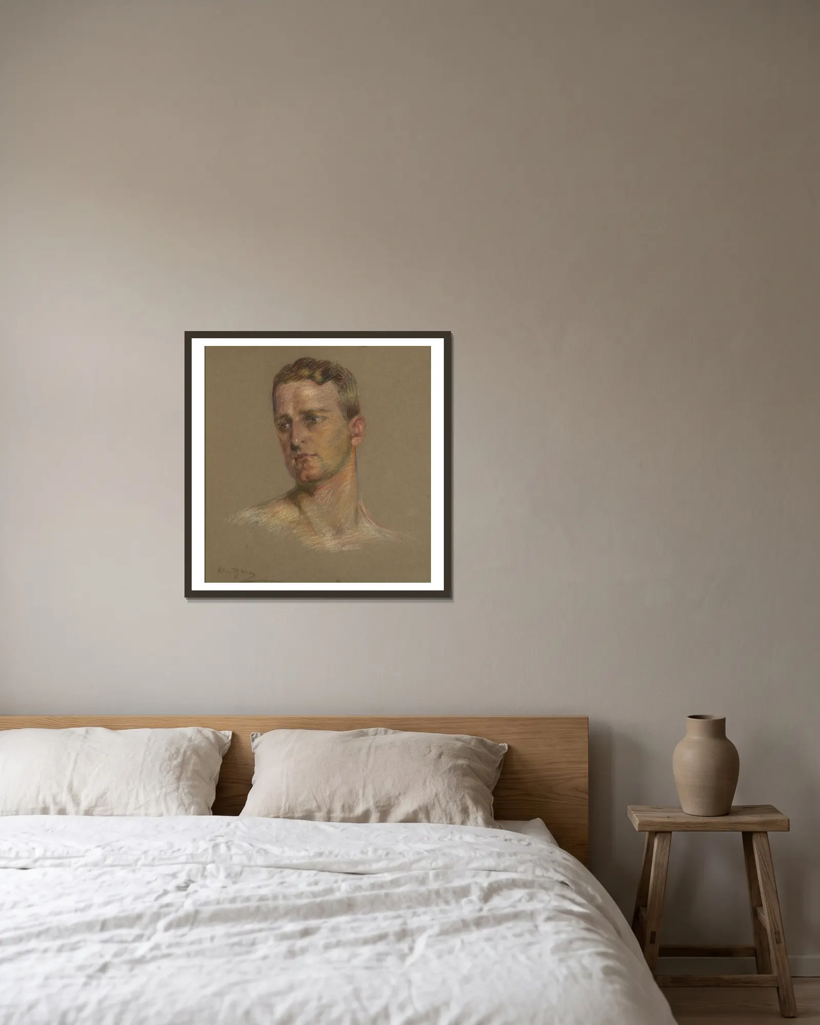 Christian av Alice Pike Barney inramad på en vägg