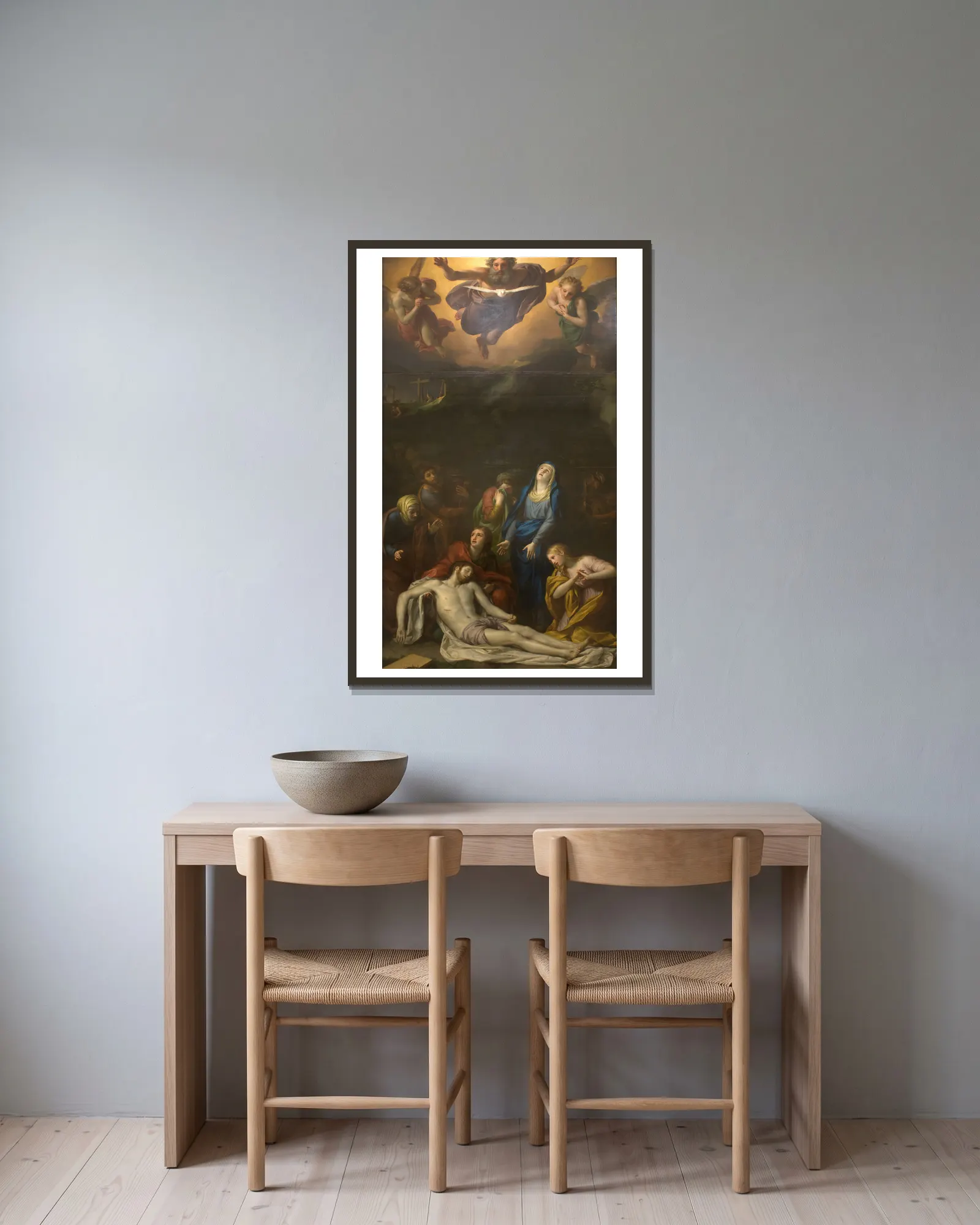 Descent av Anton Raphael Mengs inramad på en vägg
