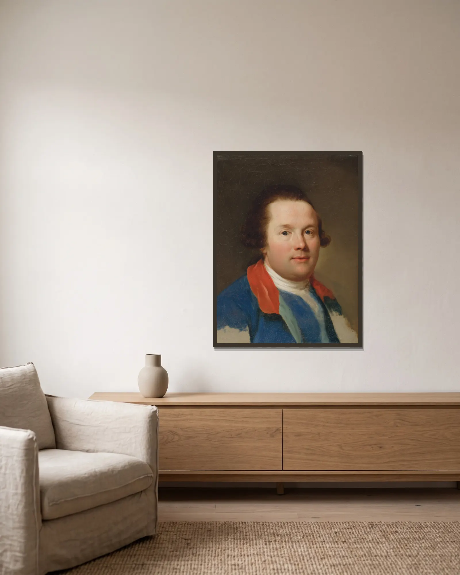 George, 3rd Earl Cowper av Anton Raphael Mengs inramad på en vägg