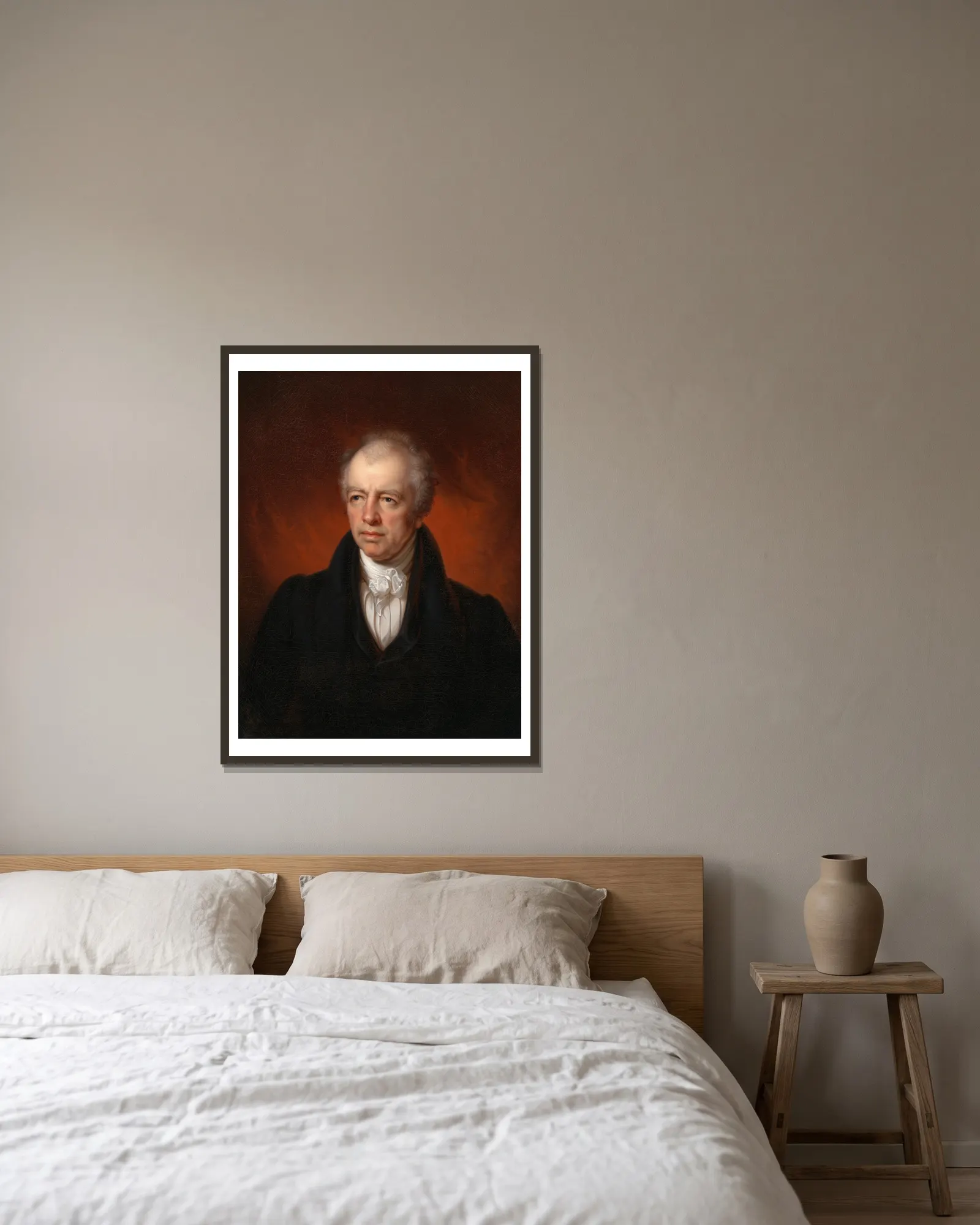 James Kent av Rembrandt Peale inramad på en vägg