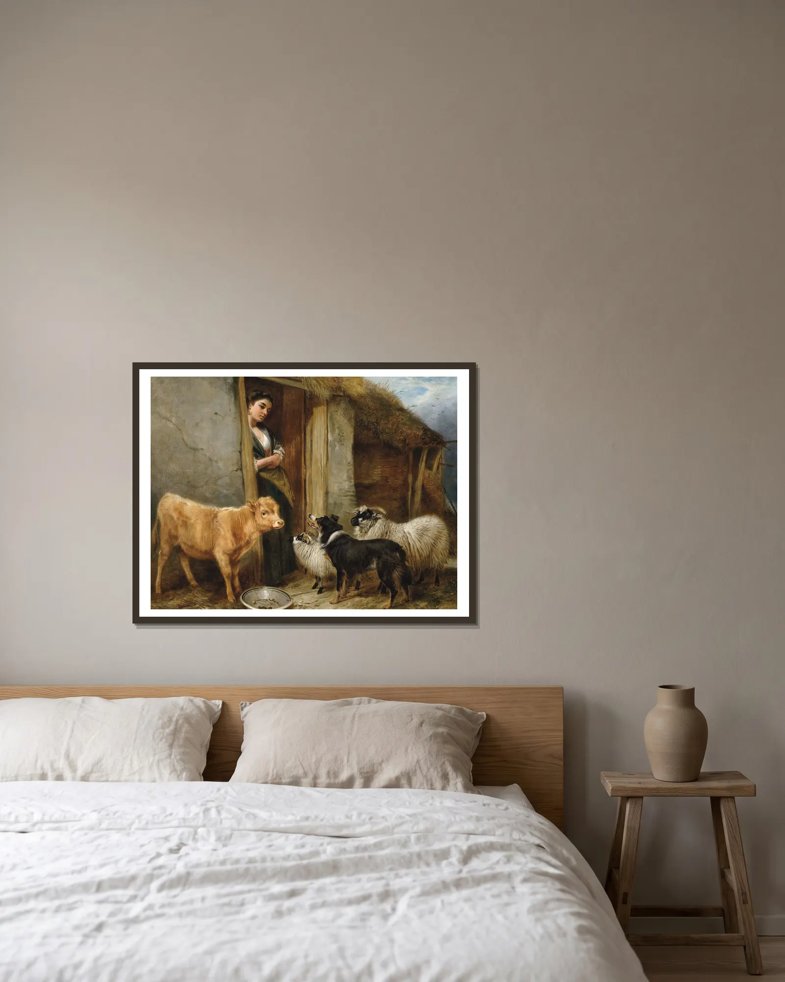 The shepherd’s home av Richard Ansdell inramad på en vägg