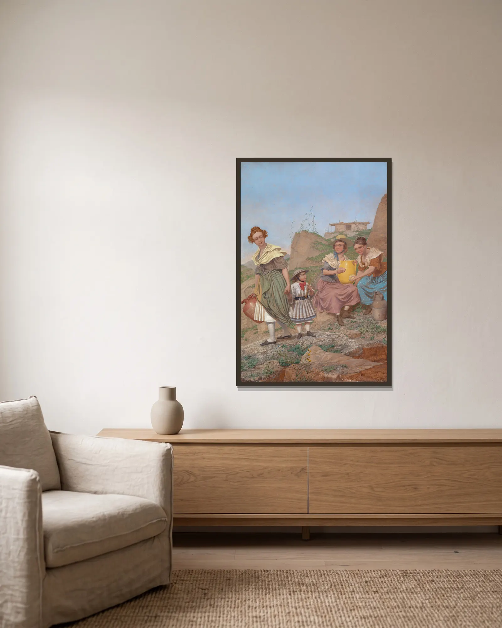 Negation av Richard Dadd inramad på en vägg