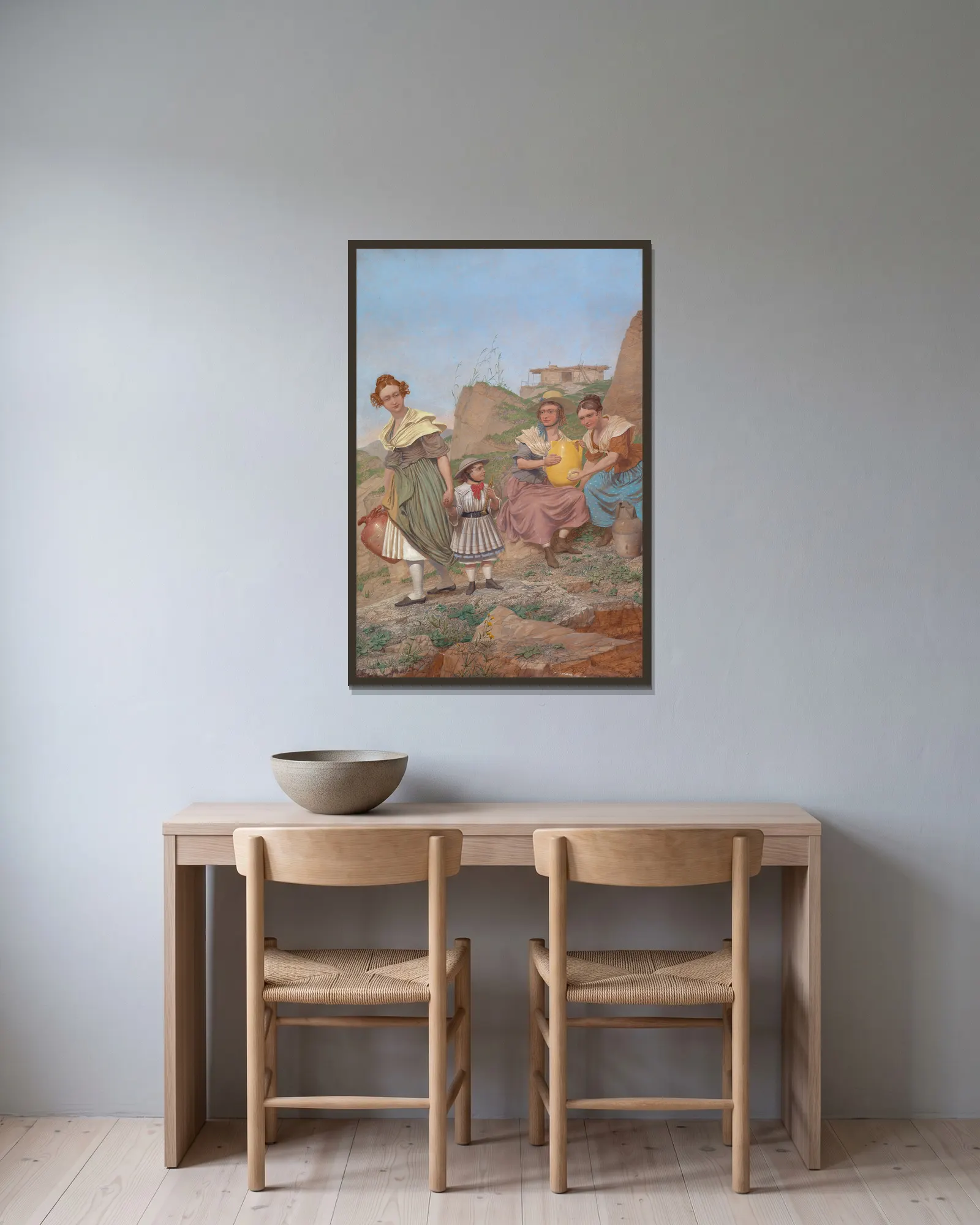 Negation av Richard Dadd inramad på en vägg