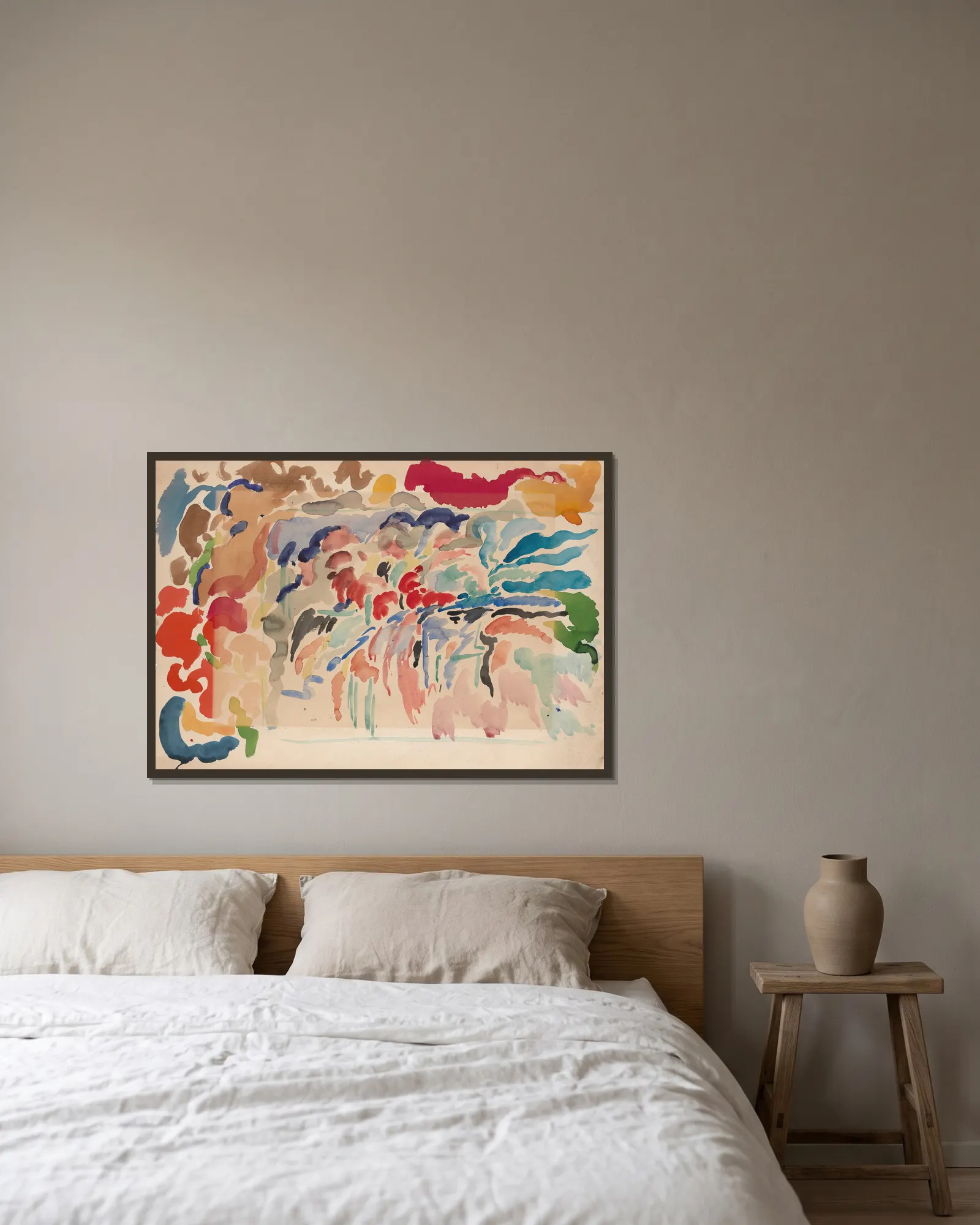 Colour Study av Rik Wouters inramad på en vägg