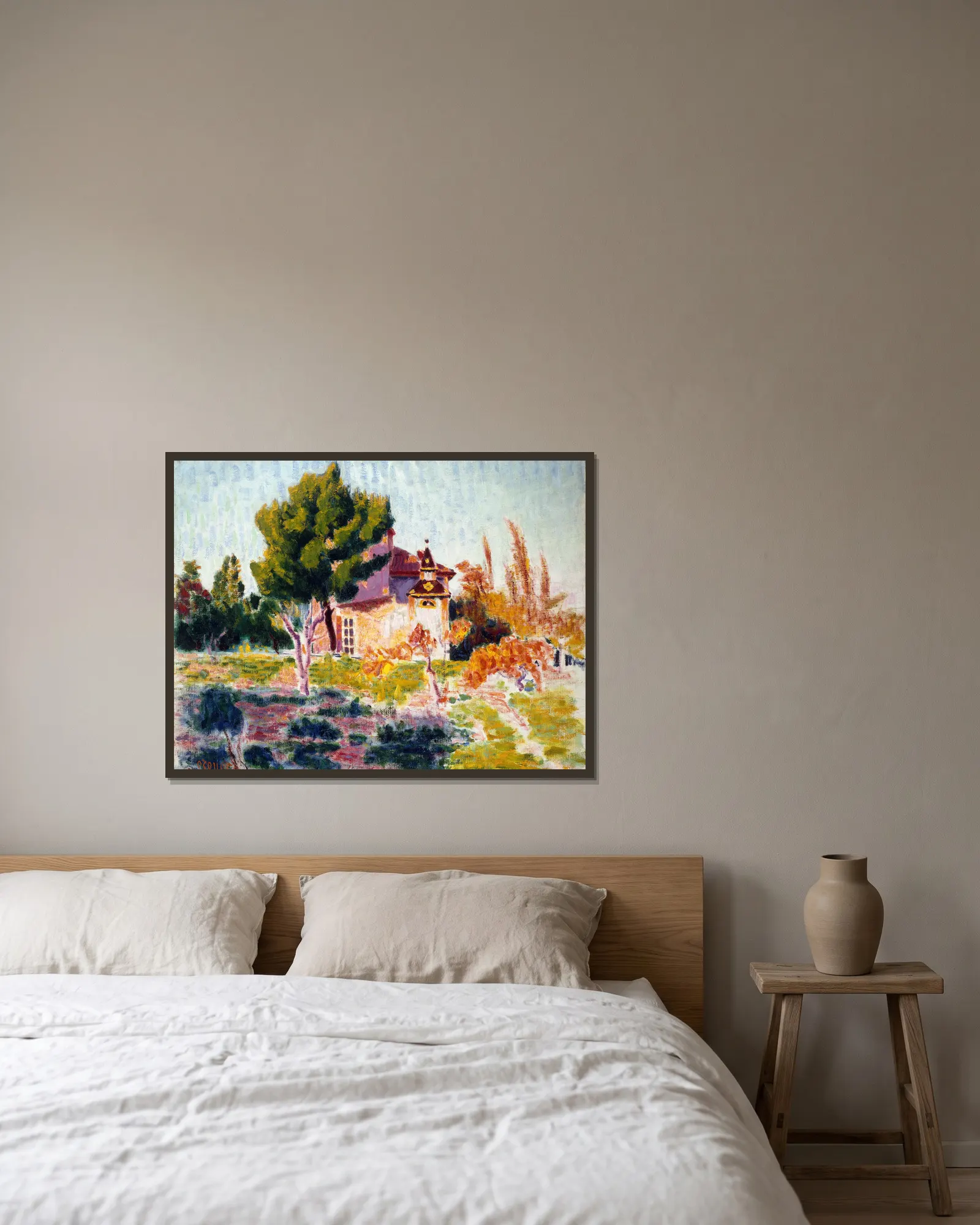 La Rose du Ciel, Cassis av Roderic O'Conor inramad på en vägg