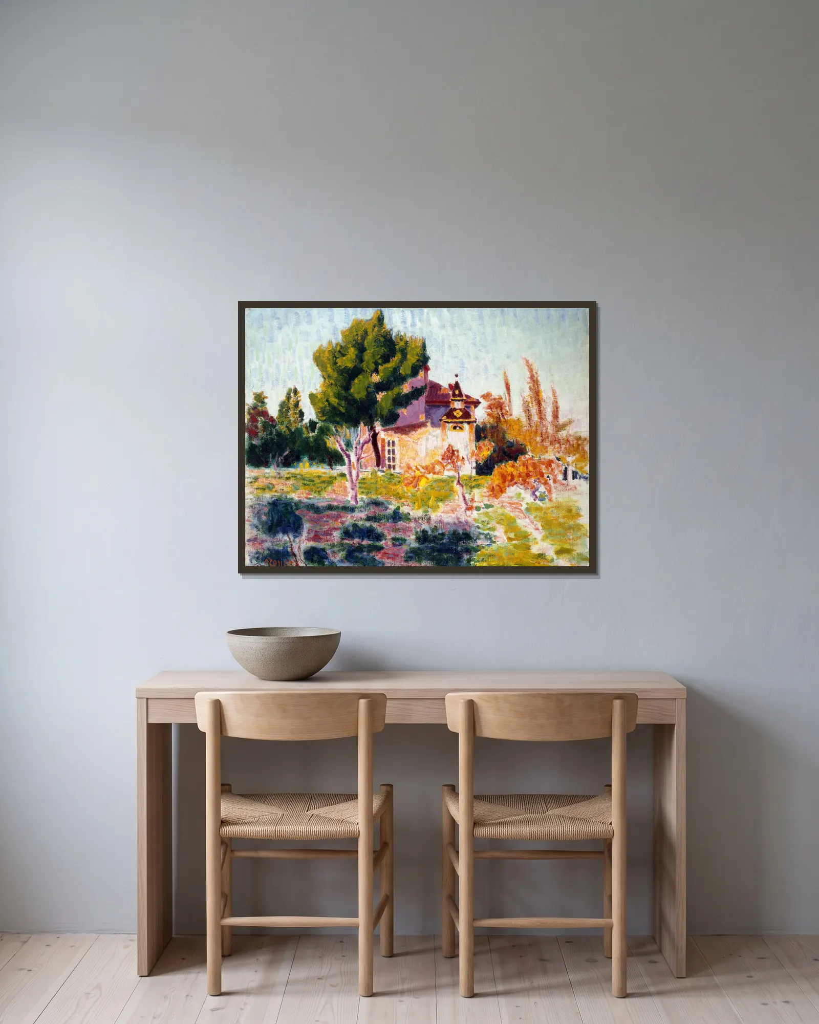 La Rose du Ciel, Cassis av Roderic O'Conor inramad på en vägg