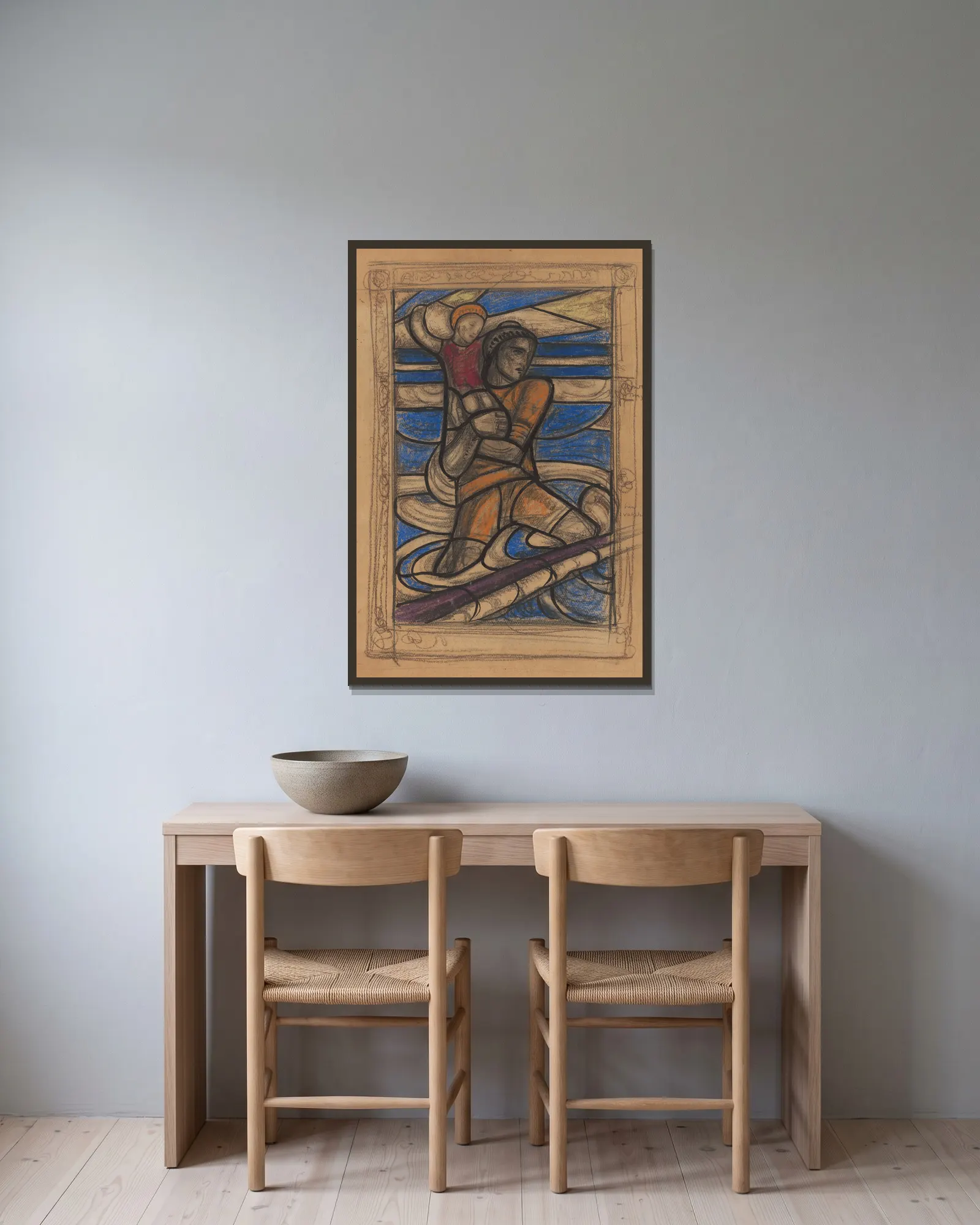 H. Christoffel av Richard Nicolaüs Roland Holst inramad på en vägg