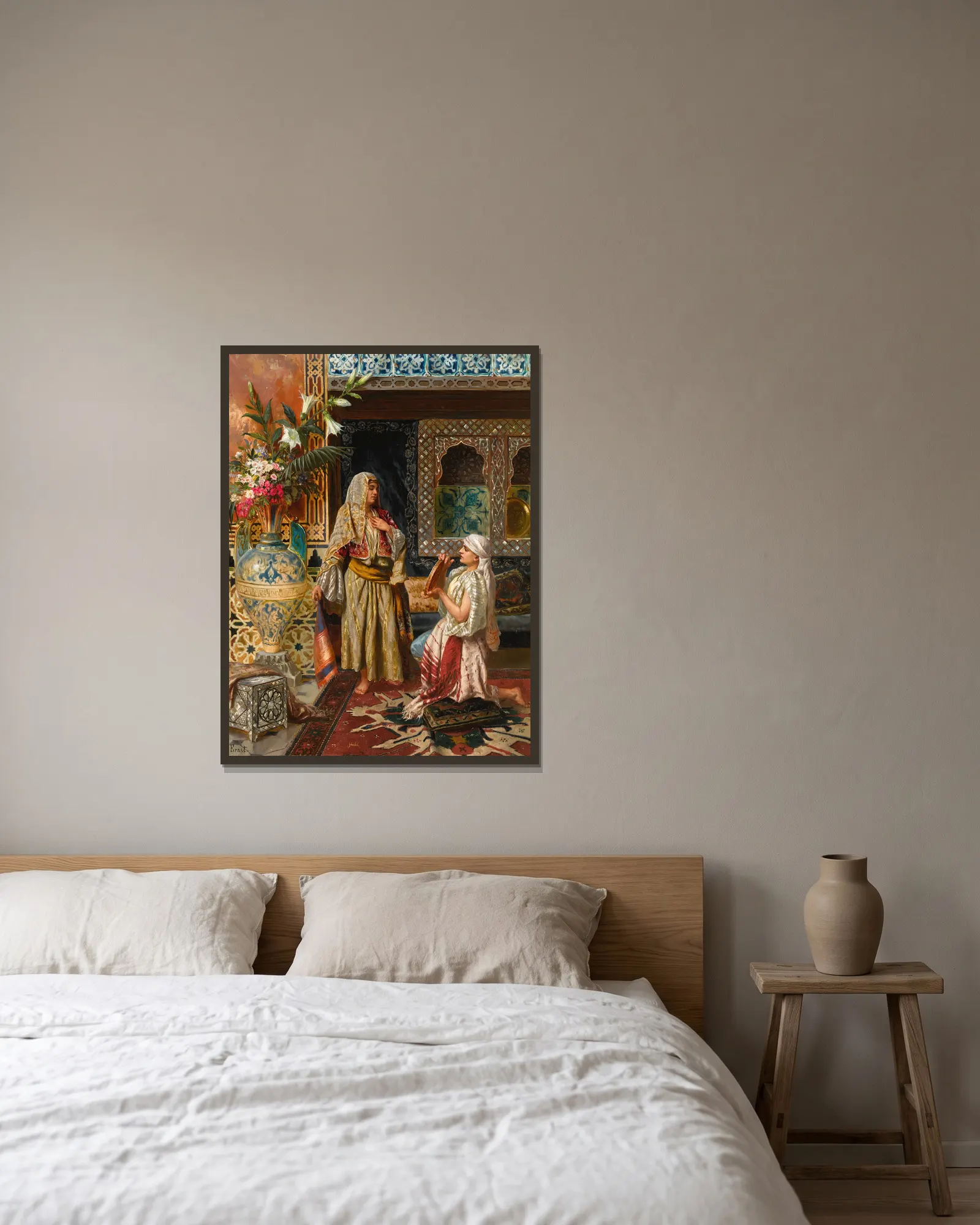The favourite av Rudolf Ernst inramad på en vägg