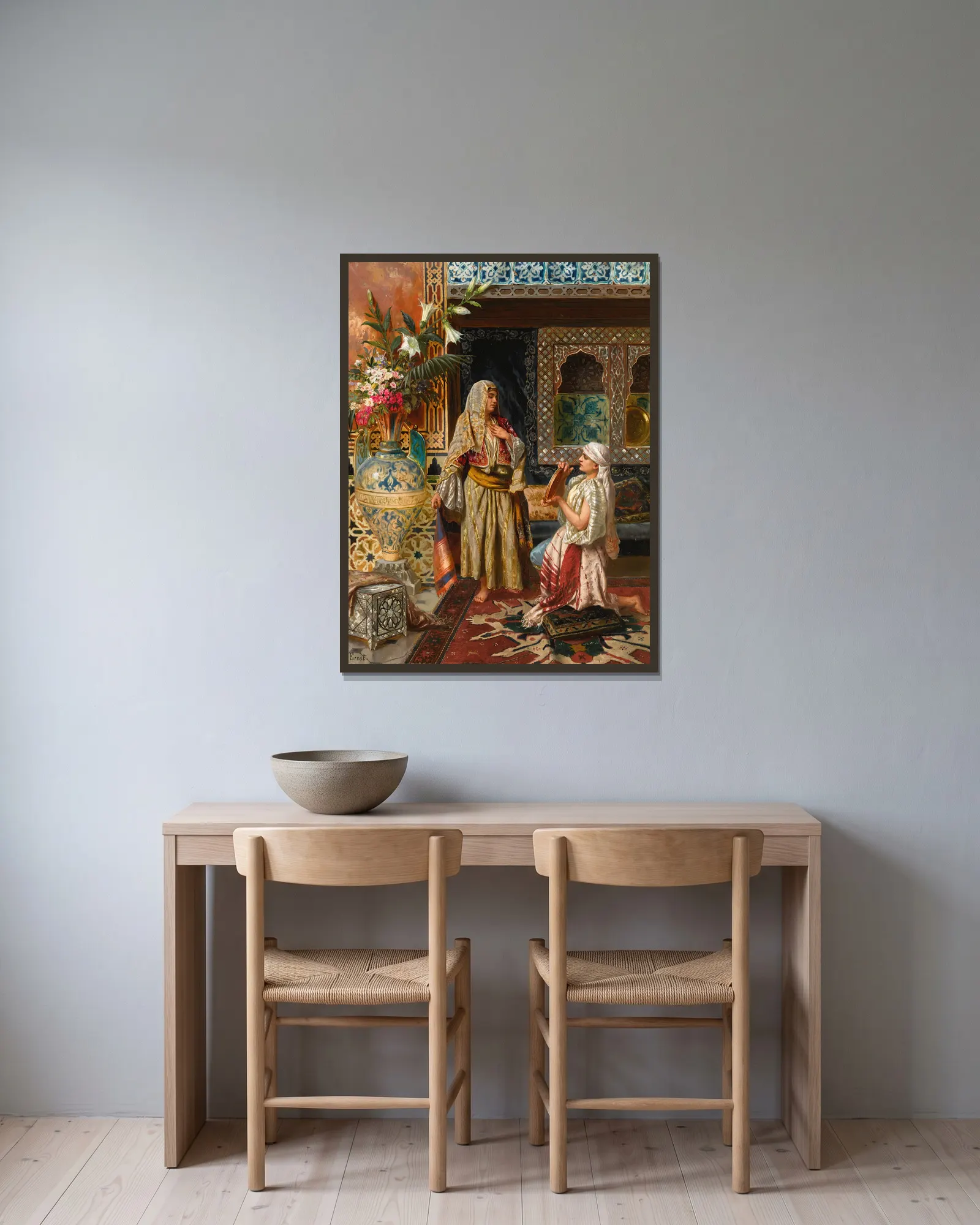 The favourite av Rudolf Ernst inramad på en vägg