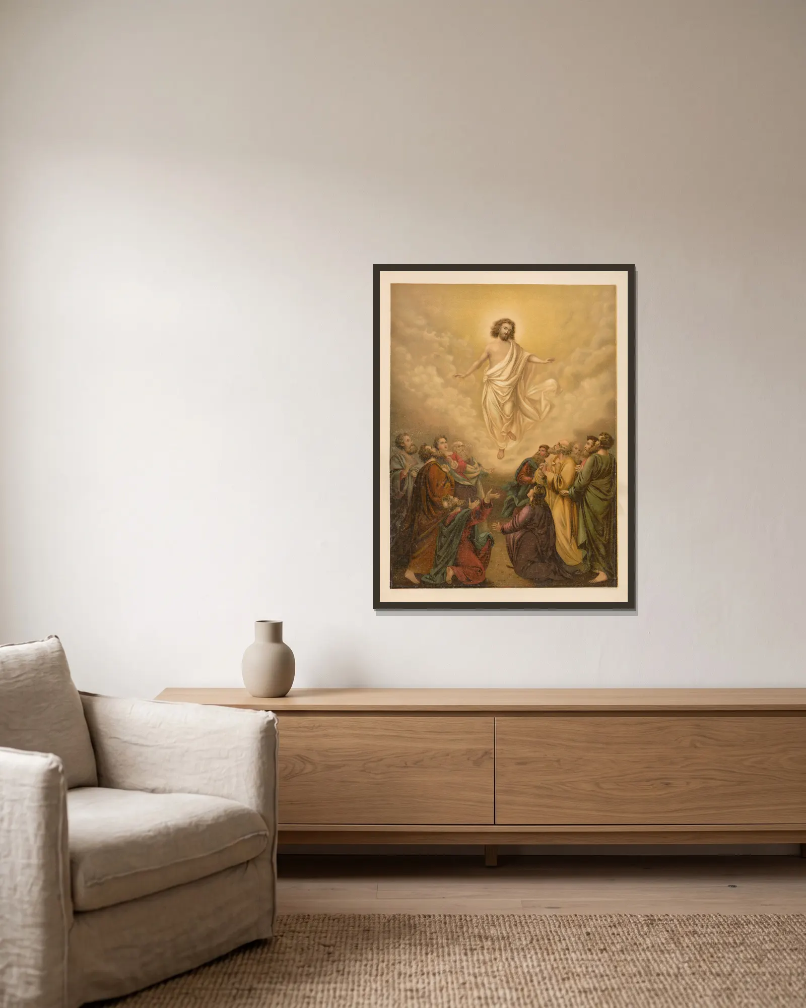 The Ascension av Jan Ladislaw Sýkora inramad på en vägg