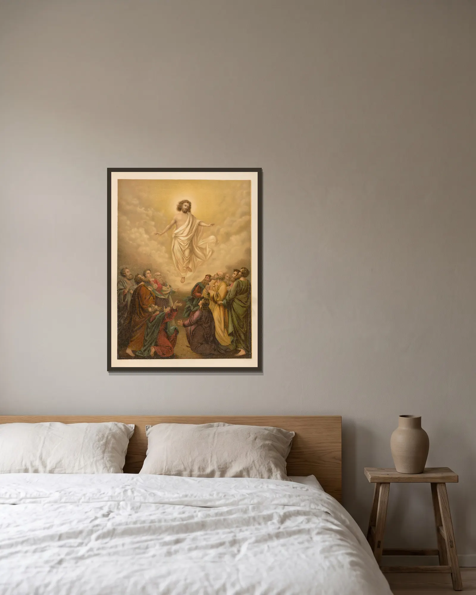 The Ascension av Jan Ladislaw Sýkora inramad på en vägg
