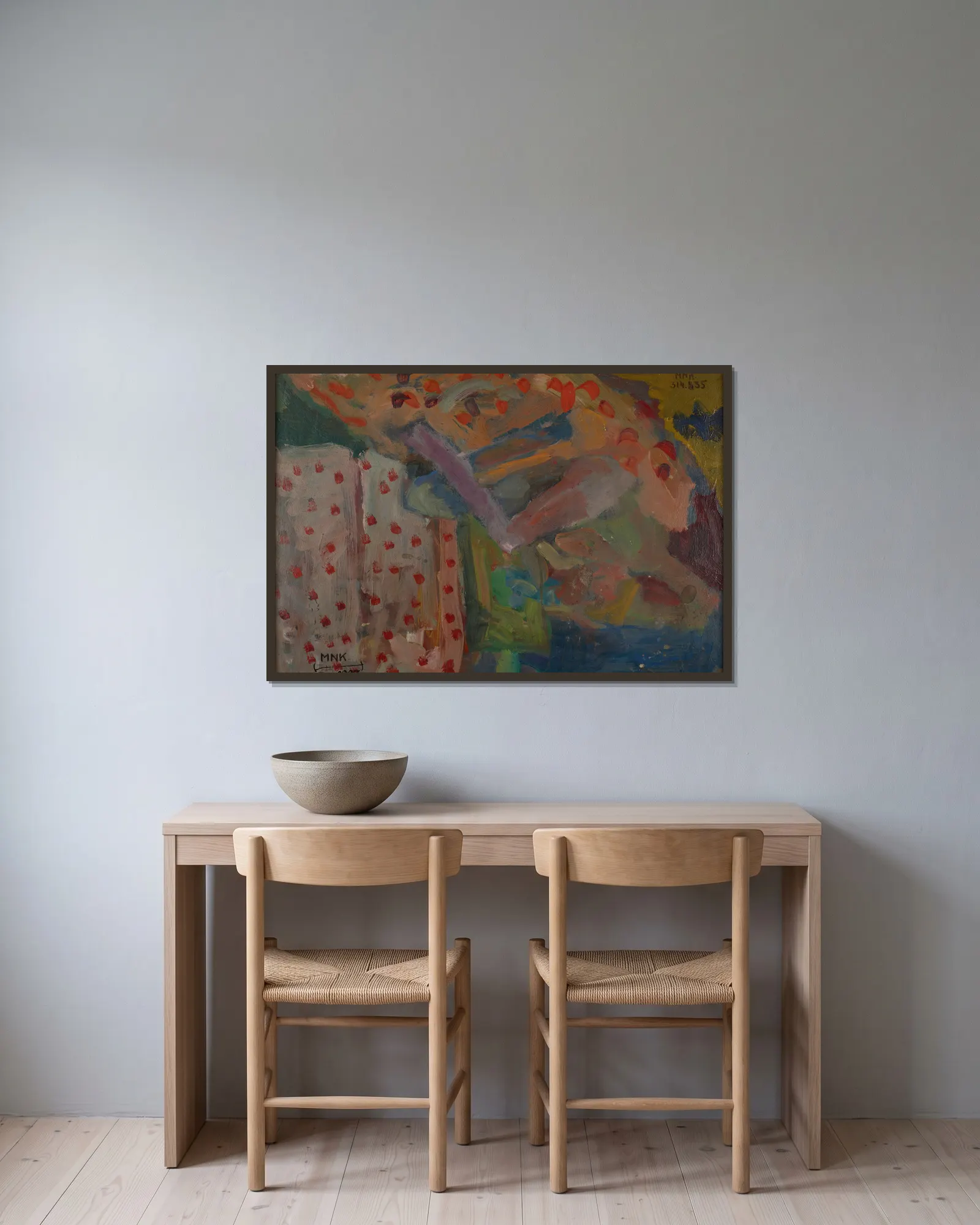 Composition with a Nude av Sasza Blonder inramad på en vägg