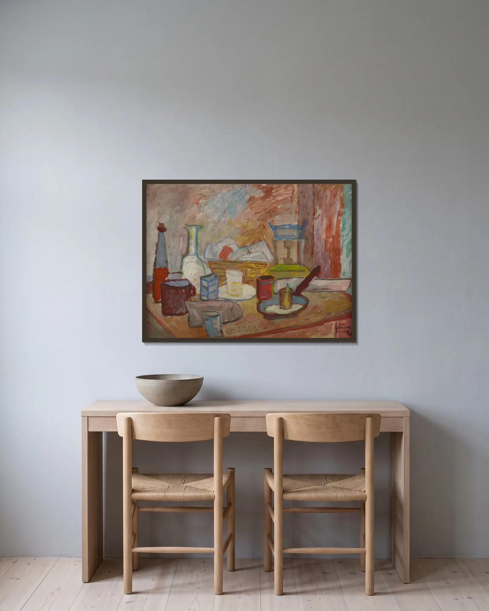 Still Life, 1936 av Sasza Blonder inramad på en vägg