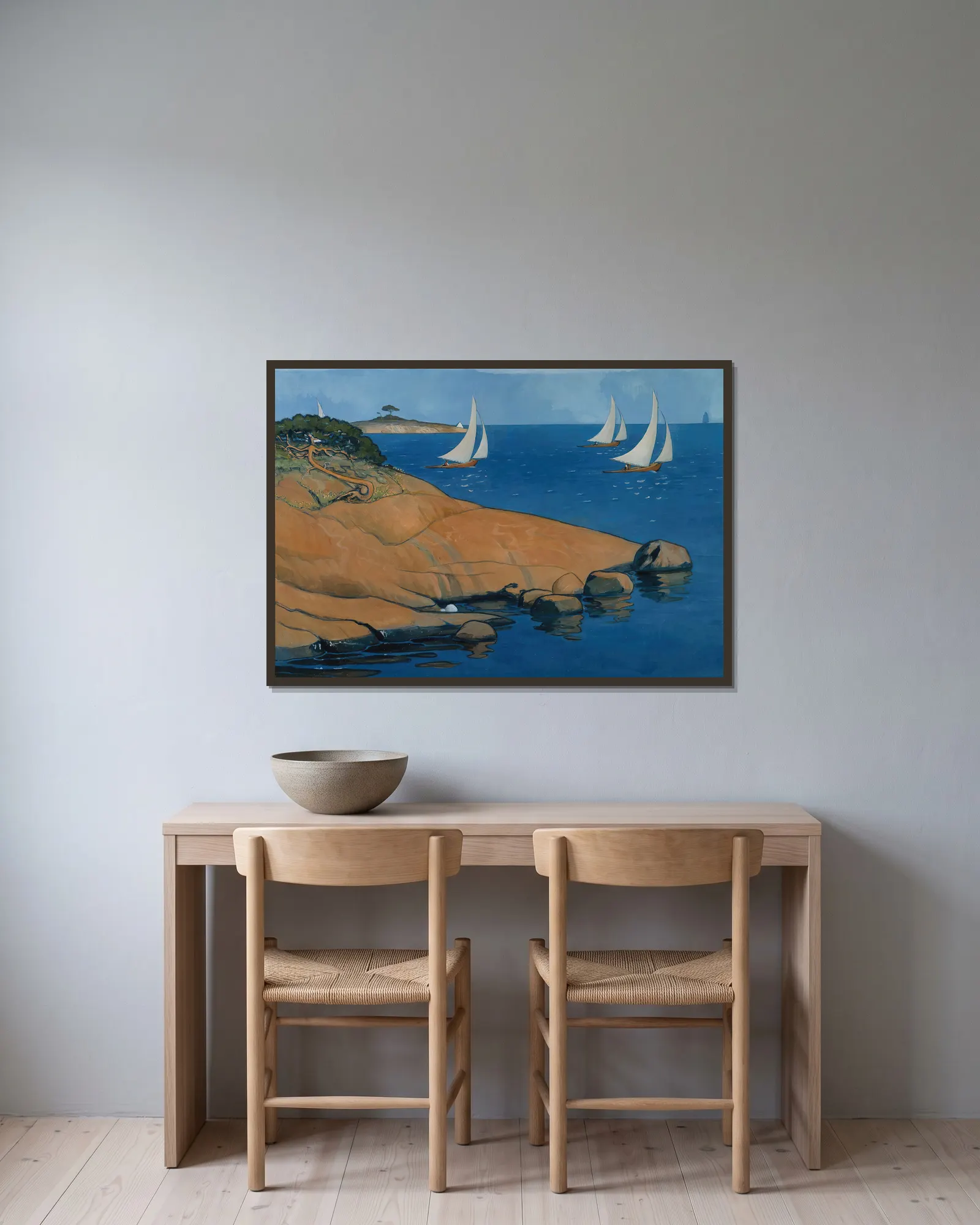 Archipelago View av Venny Soldan-Brofeldt inramad på en vägg