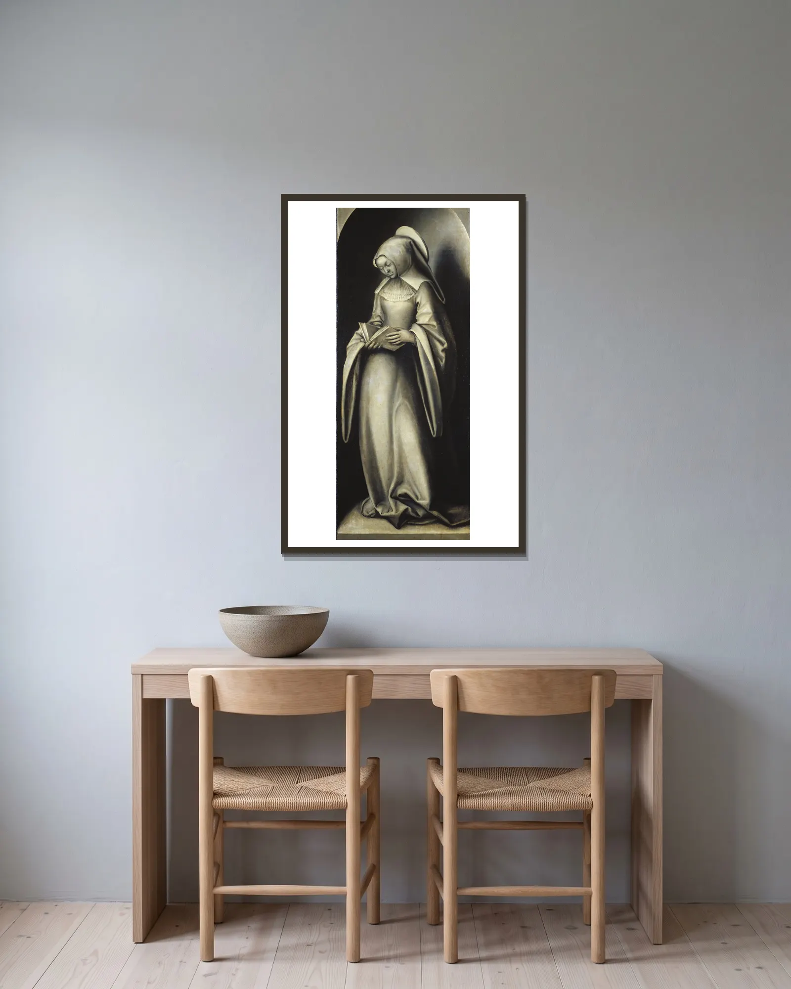 St. Anne av Lucas Cranach the Elder inramad på en vägg