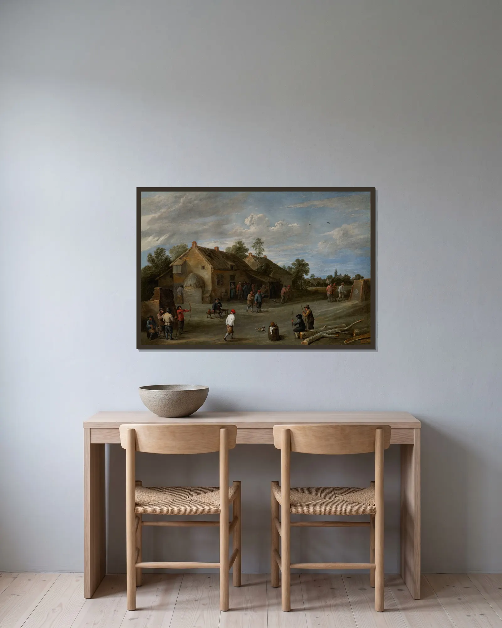 The Archers av David Teniers The Younger inramad på en vägg