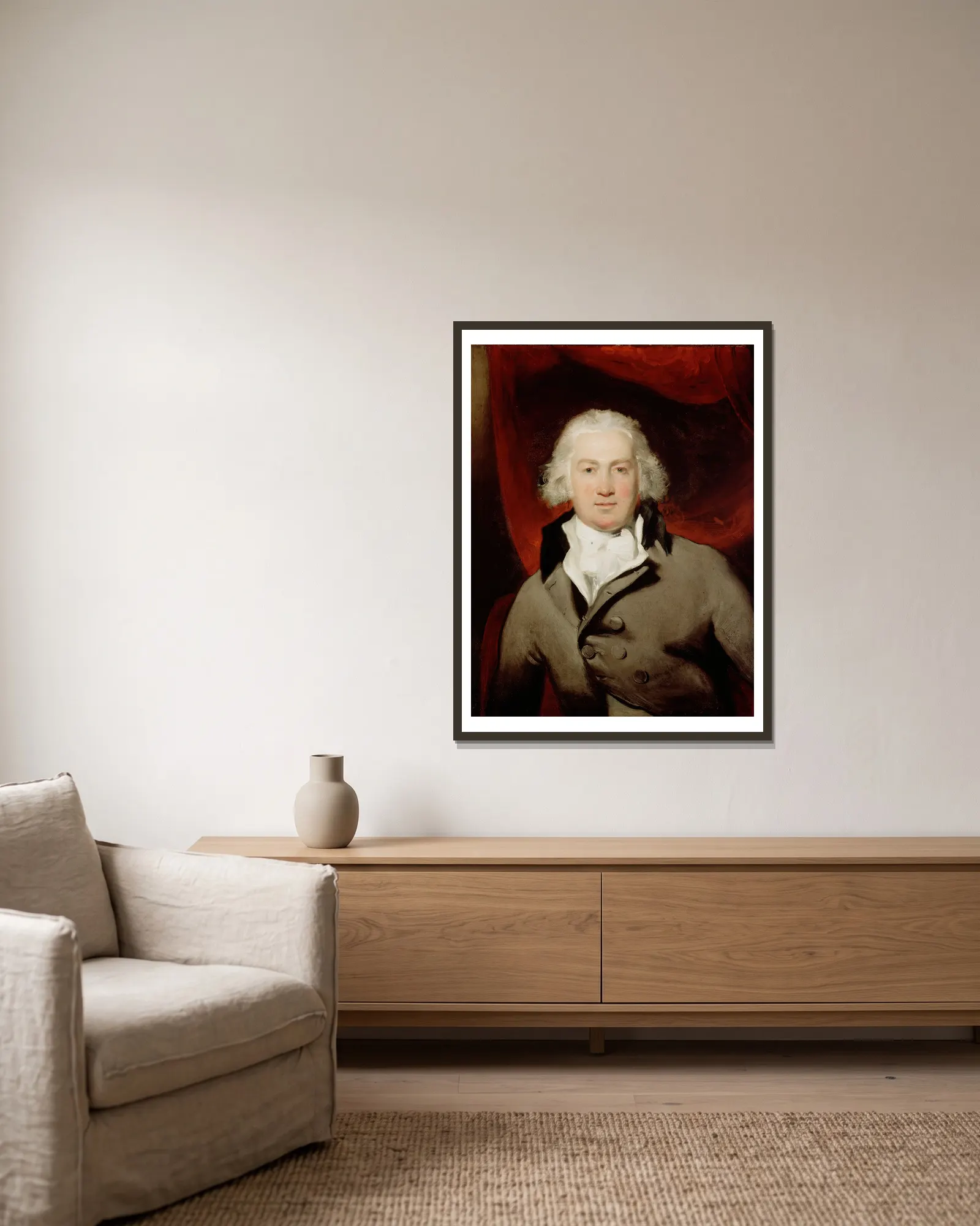 Ewan Law, M.P. av Sir Thomas Lawrence inramad på en vägg