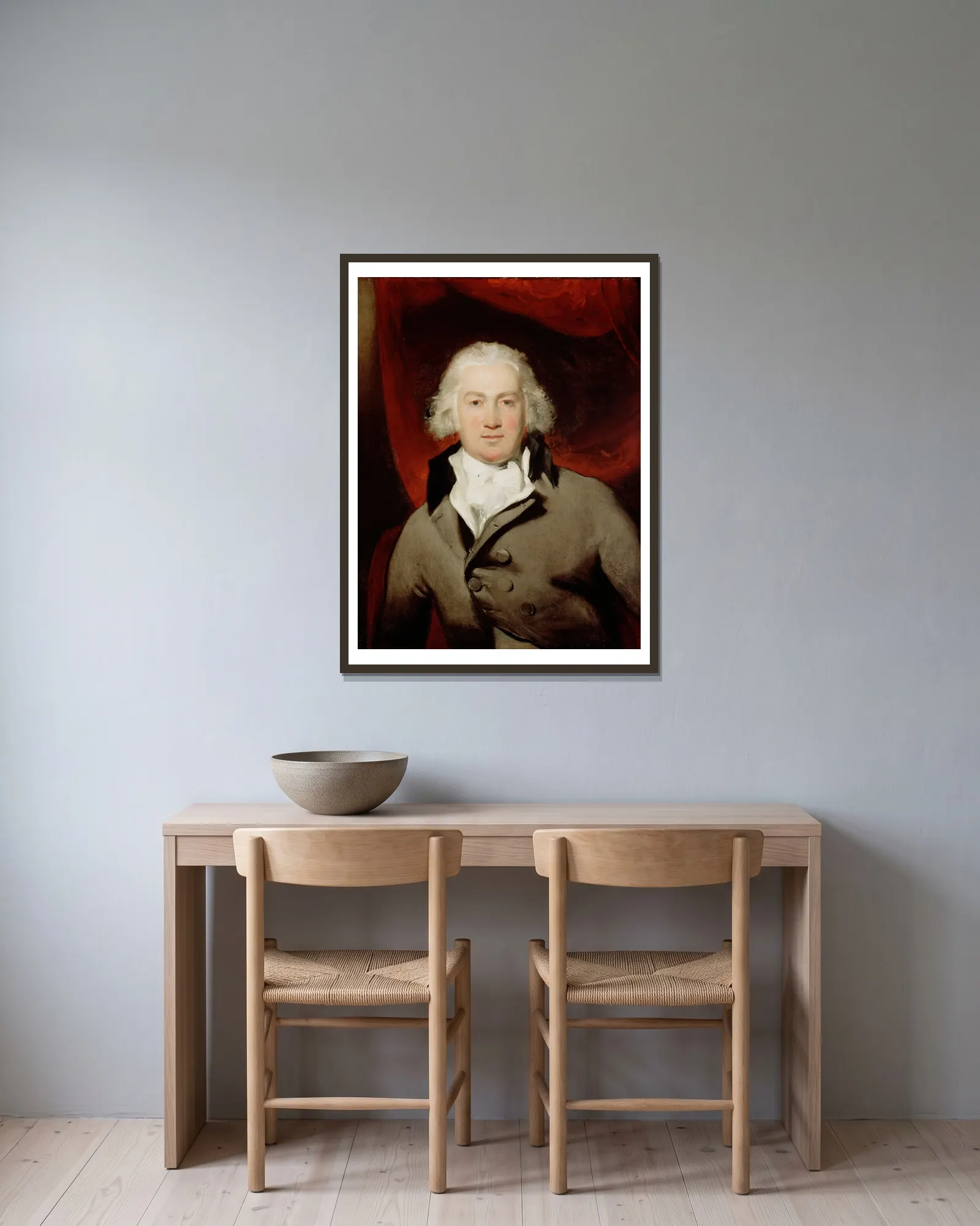 Ewan Law, M.P. av Sir Thomas Lawrence inramad på en vägg