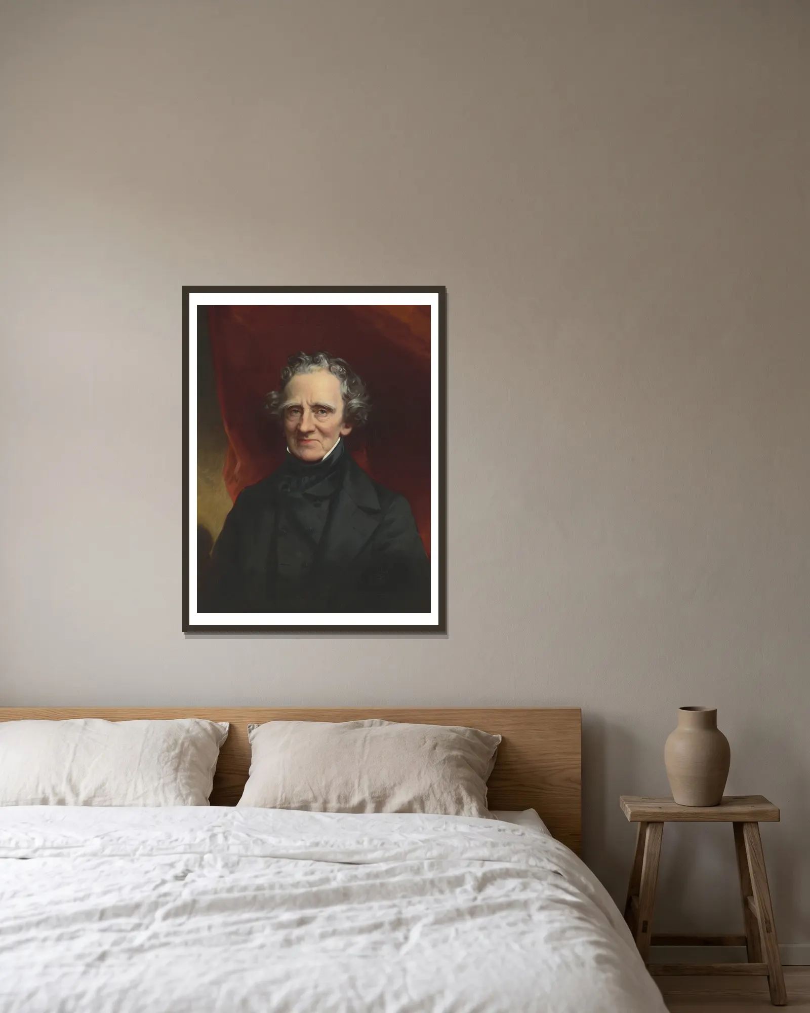 Self-Portrait av Thomas Sully inramad på en vägg
