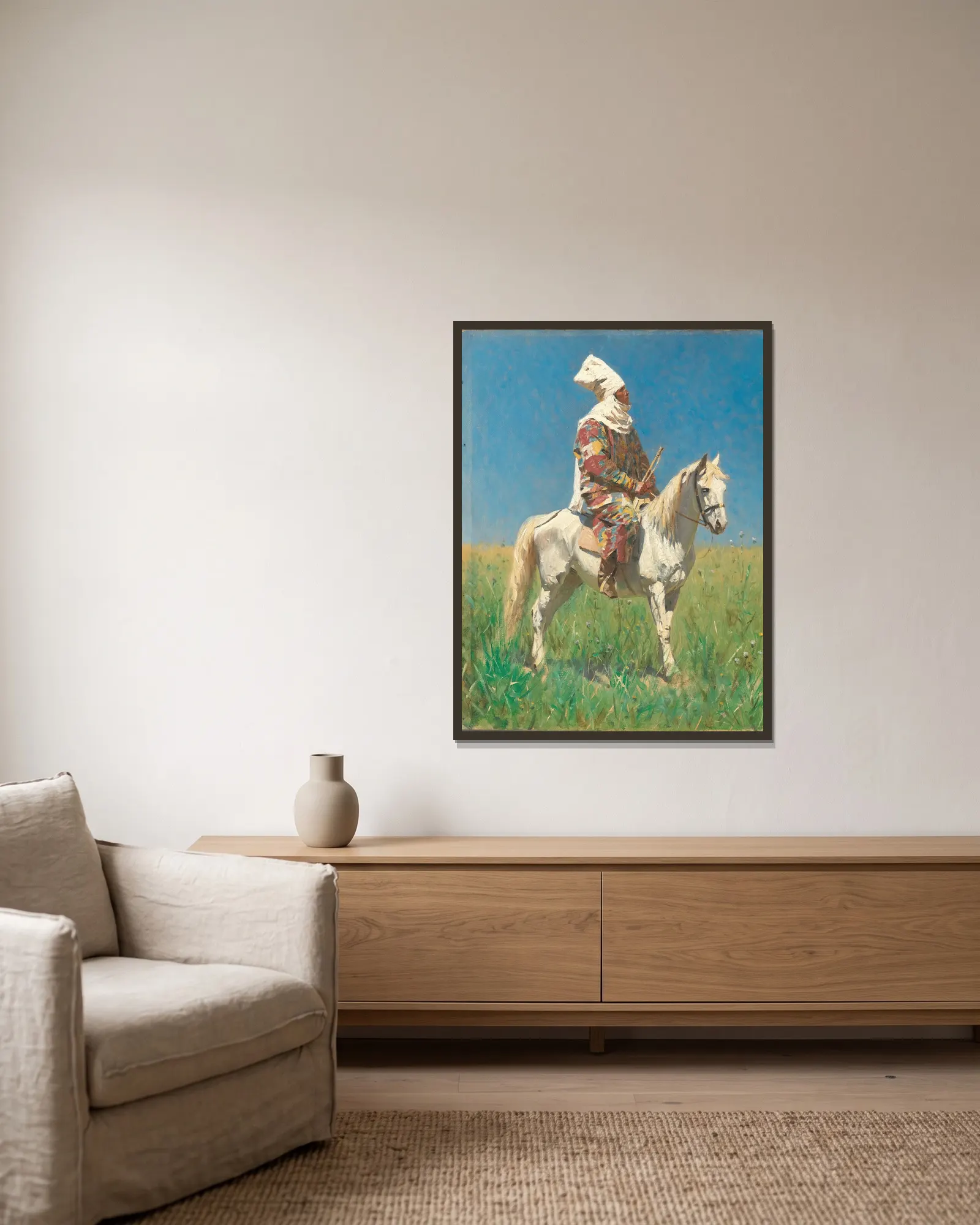 Kyrgyz av Vasily Vereshchagin inramad på en vägg