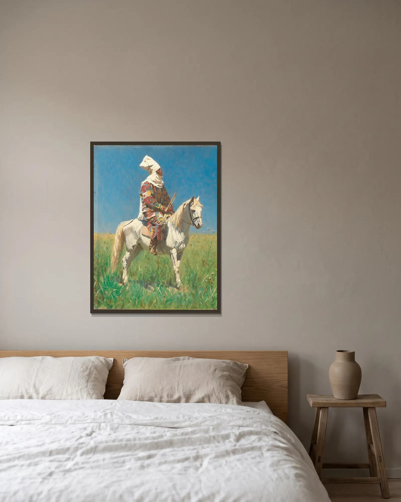 Kyrgyz av Vasily Vereshchagin inramad på en vägg