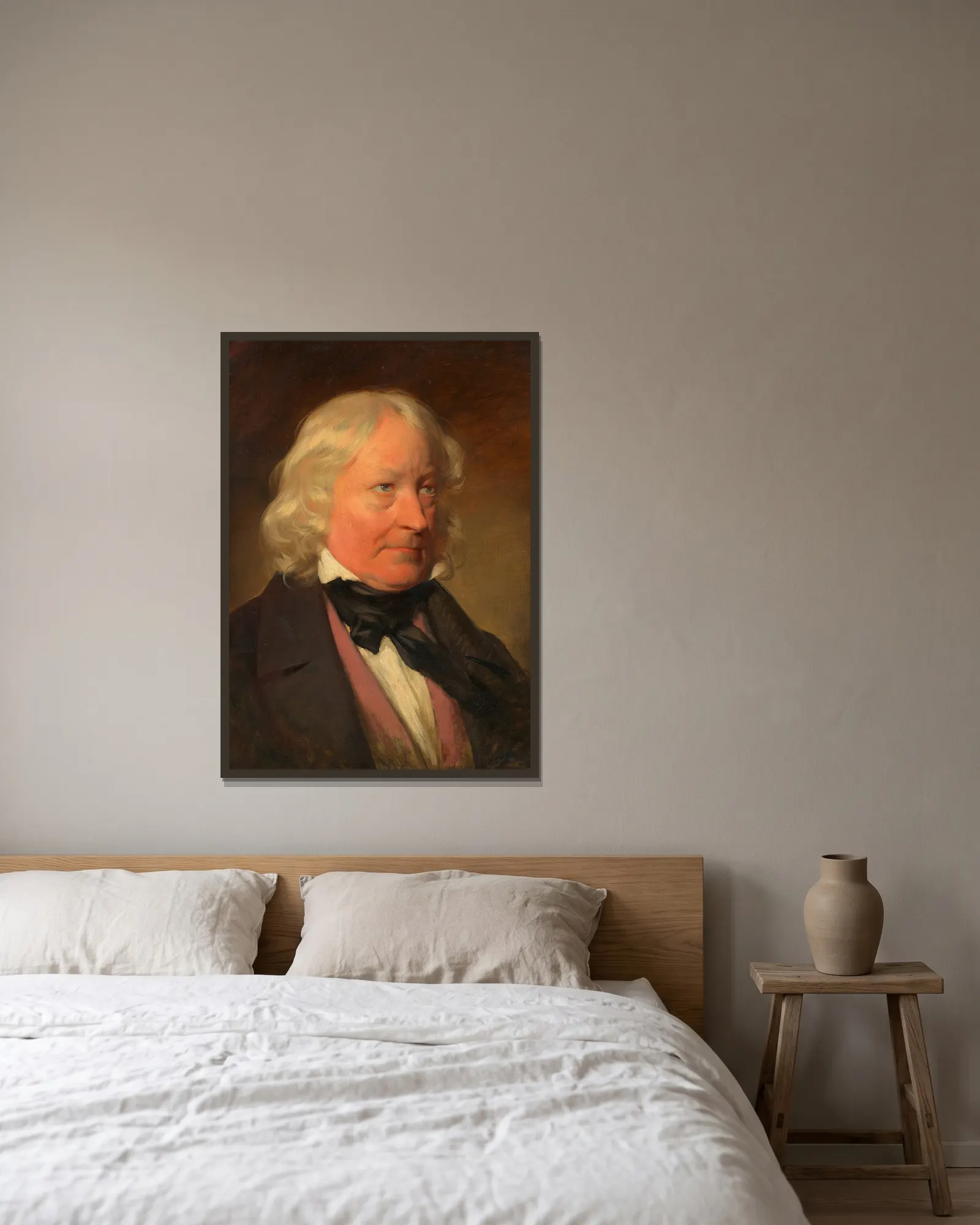 Bertel Thorwaldsen, Bildhauer av Friedrich von Amerling inramad på en vägg