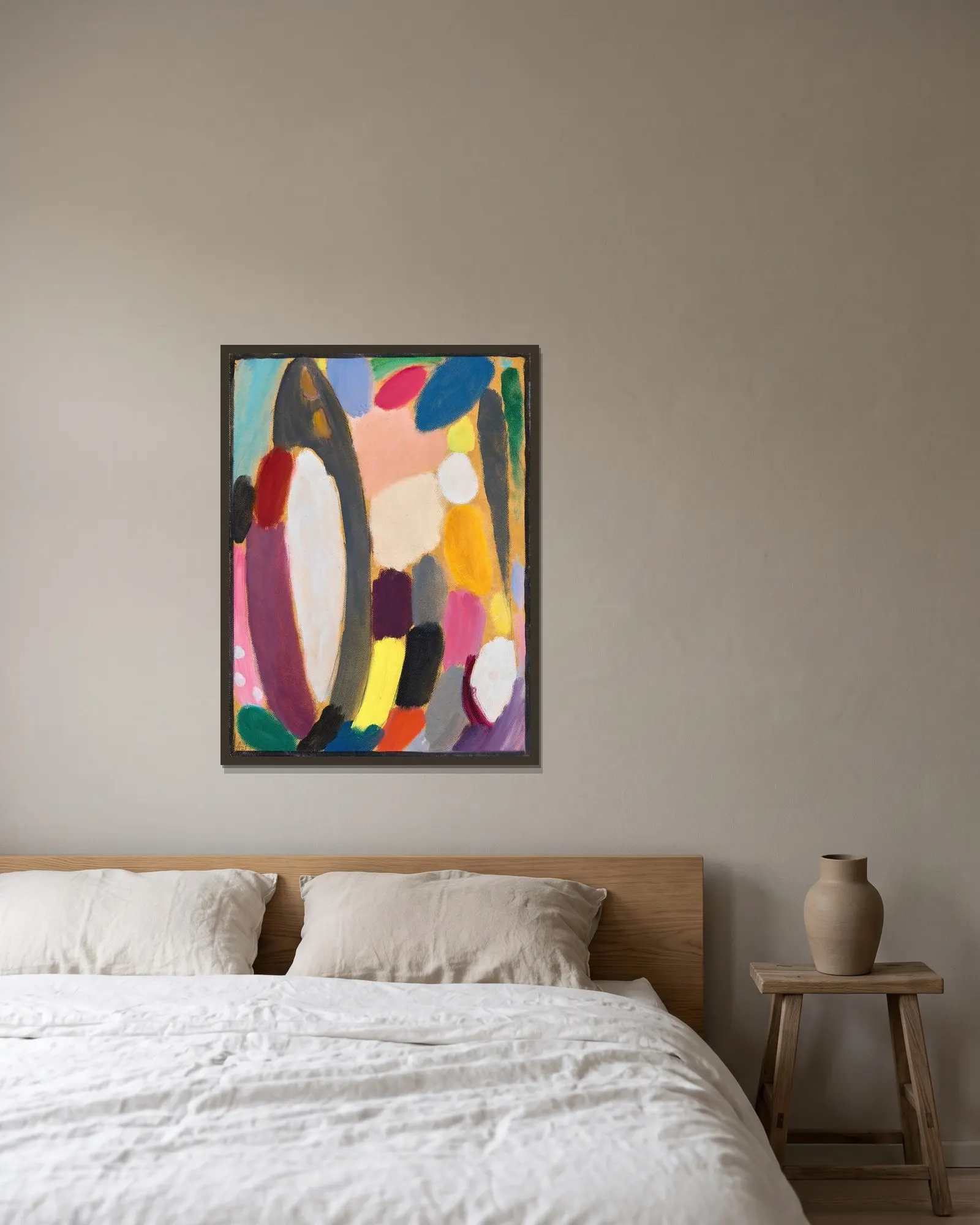 Variation av Alexej von Jawlensky inramad på en vägg