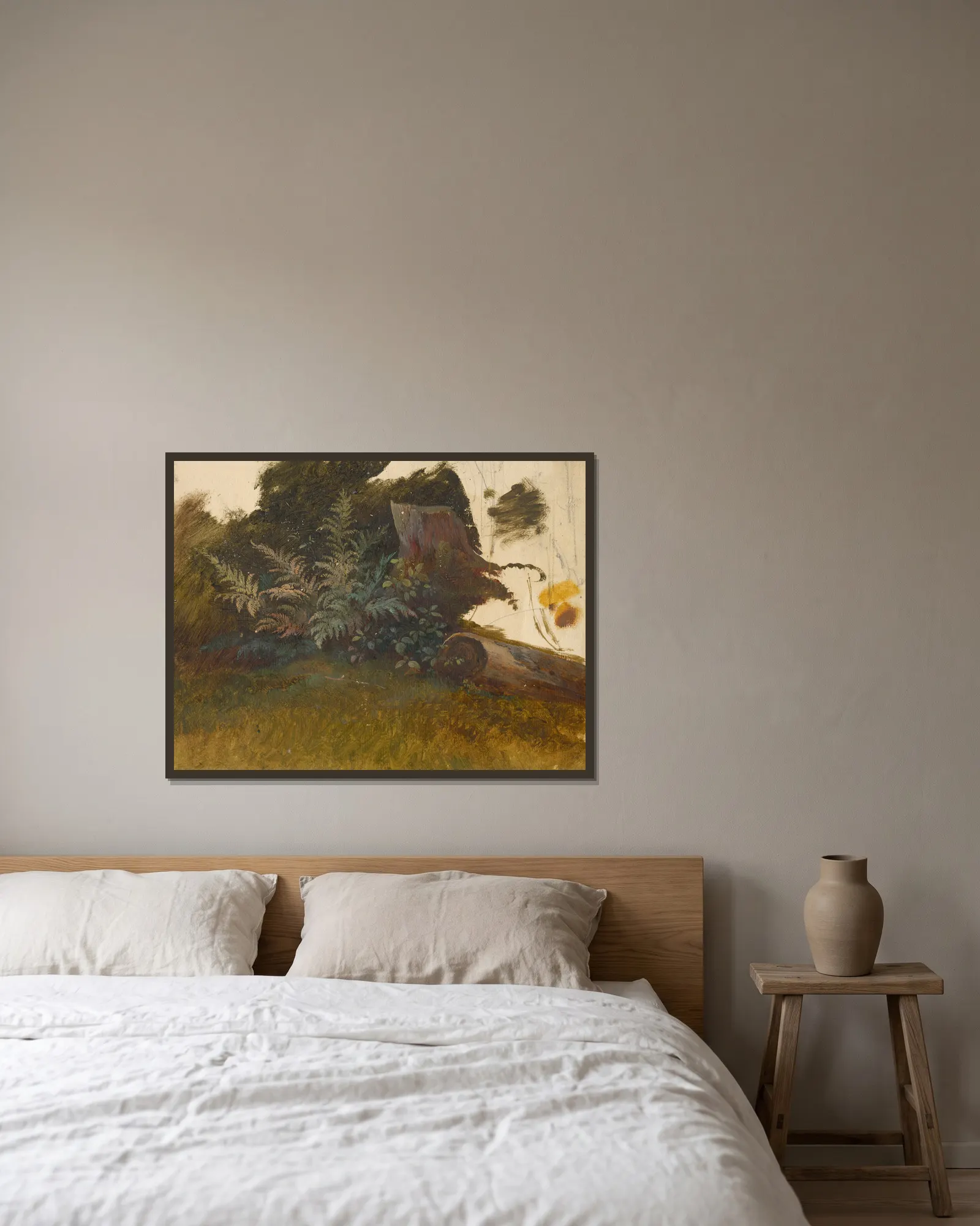 Mountain Vegetation av Friedrich Carl von Scheidlin inramad på en vägg