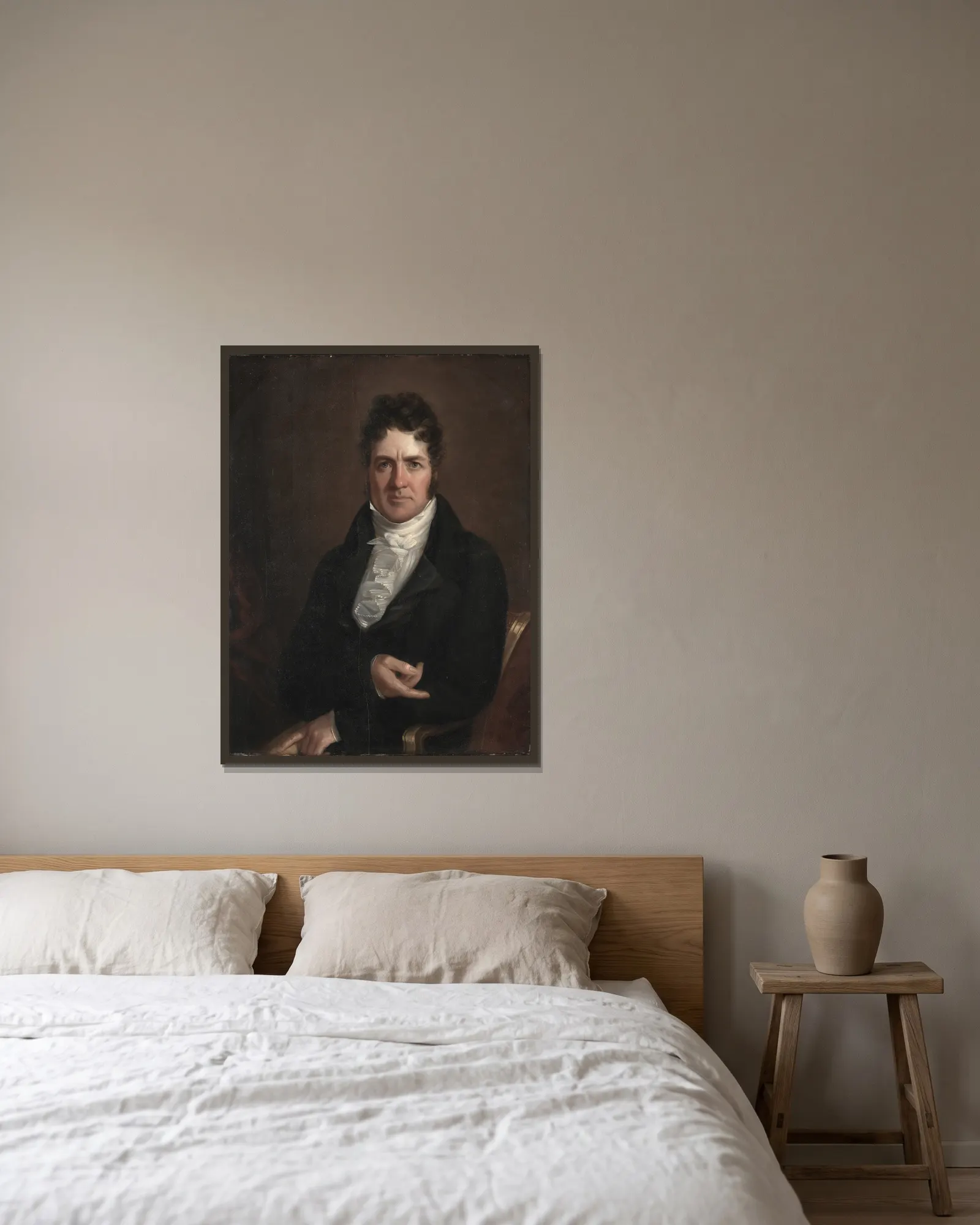 Thomas Abthorpe Cooper av John Wesley Jarvis inramad på en vägg