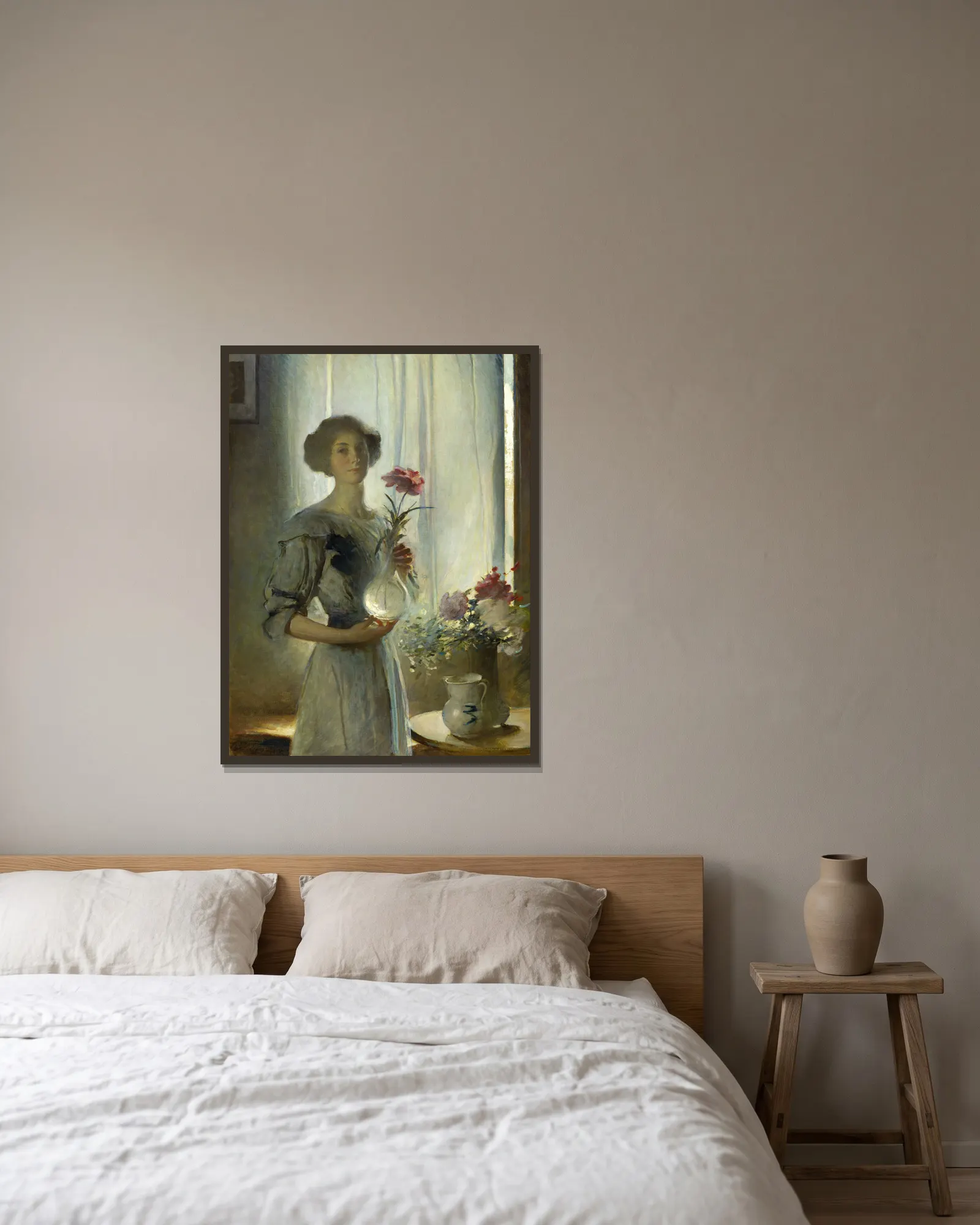 June av John White Alexander inramad på en vägg