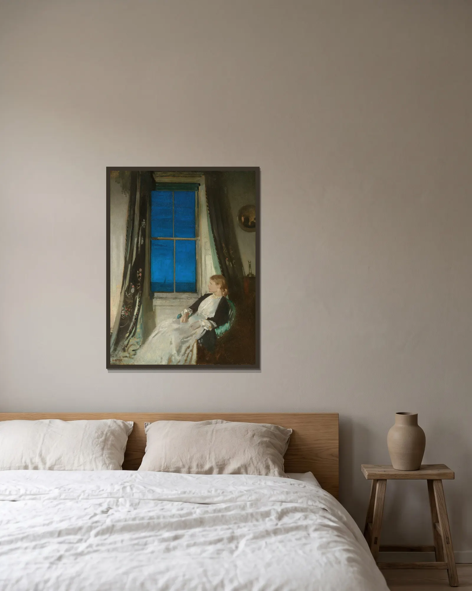 Night av William Orpen inramad på en vägg