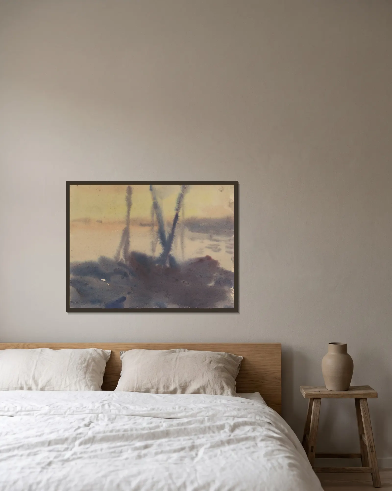 Boats av Zolo Palugyay inramad på en vägg