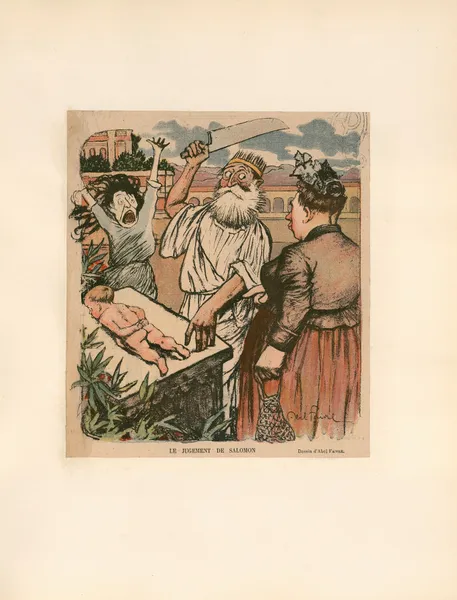 Le jugement de Salomon av Abel Faivre