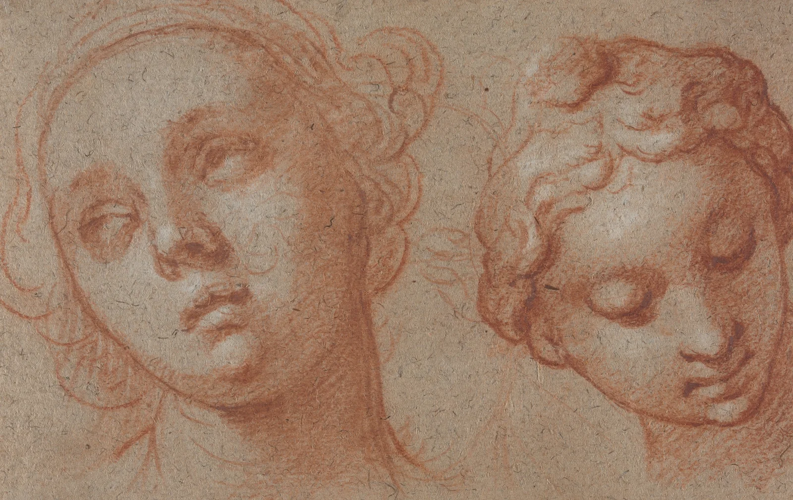 Two Female Heads av Abraham Bloemaert