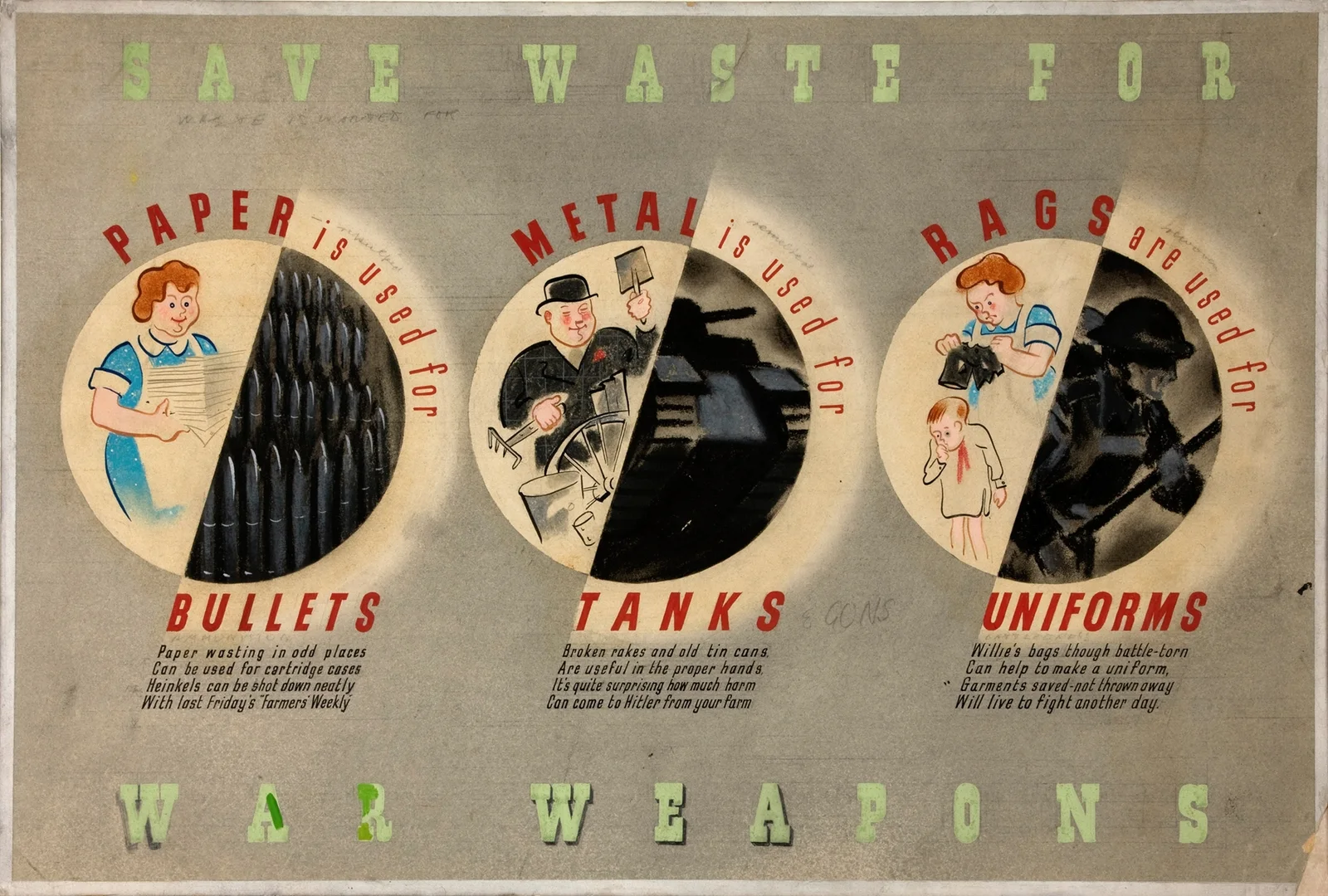 Save waste for war weapons av Abram Games