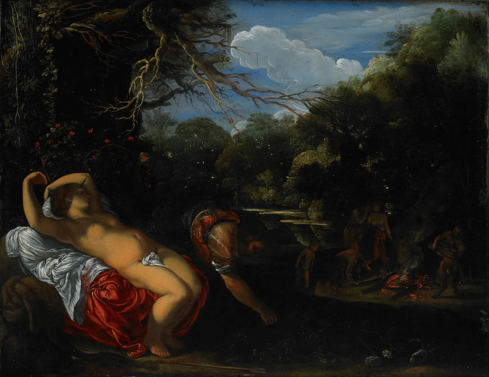 Apollo and Coronis av Adam Elsheimer