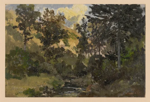 Trees by the Szczawnik II av Adolf Dressler