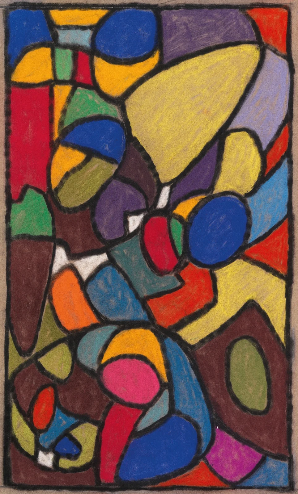 Glasfensterentwurf av Adolf Hölzel